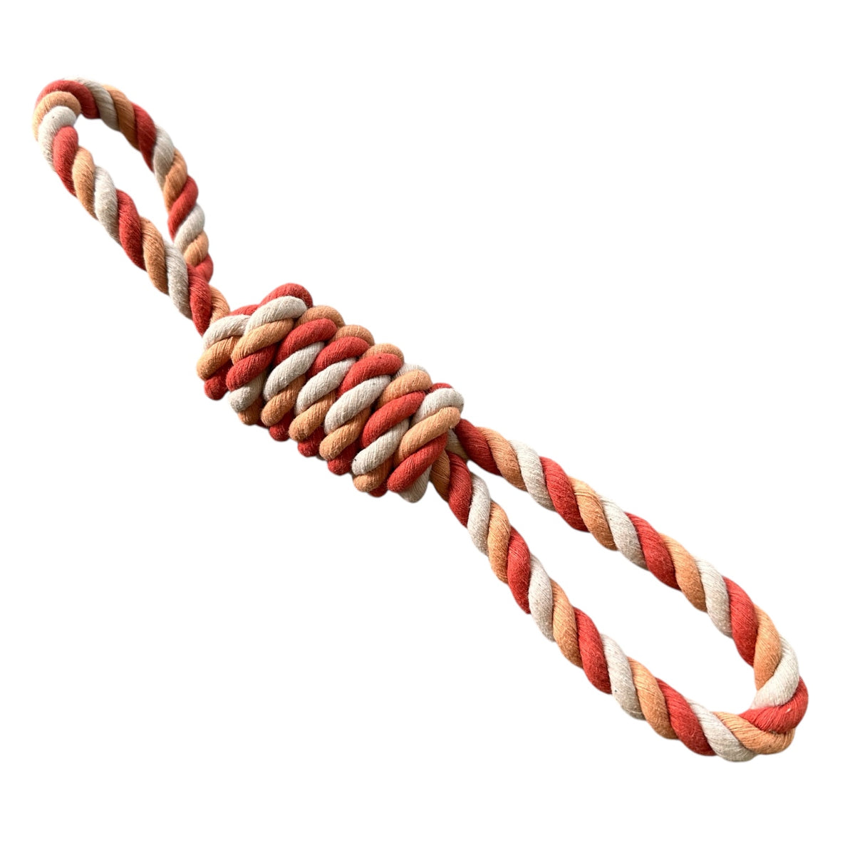 100% Pure Cotton Handloom Dog Toy - Eco-Friendly, Handmade, Chemical-Free, 12 Inches Long, Perfect for Tough Chewers