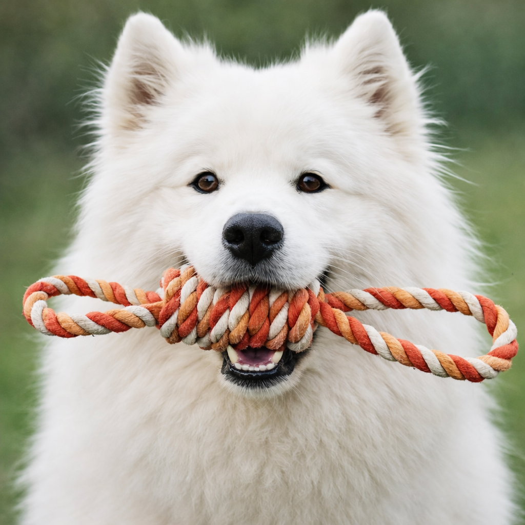 100% Pure Cotton Handloom Dog Toy - Eco-Friendly, Handmade, Chemical-Free, 12 Inches Long, Perfect for Tough Chewers