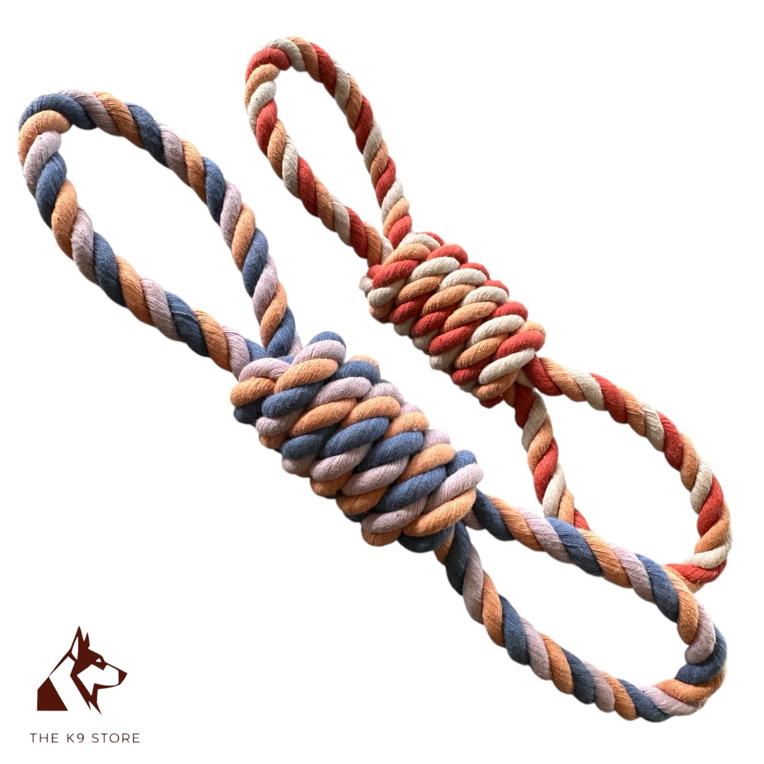 100% Pure Cotton Handloom Dog Toy - Eco-Friendly, Handmade, Chemical-Free, 12 Inches Long, Perfect for Tough Chewers