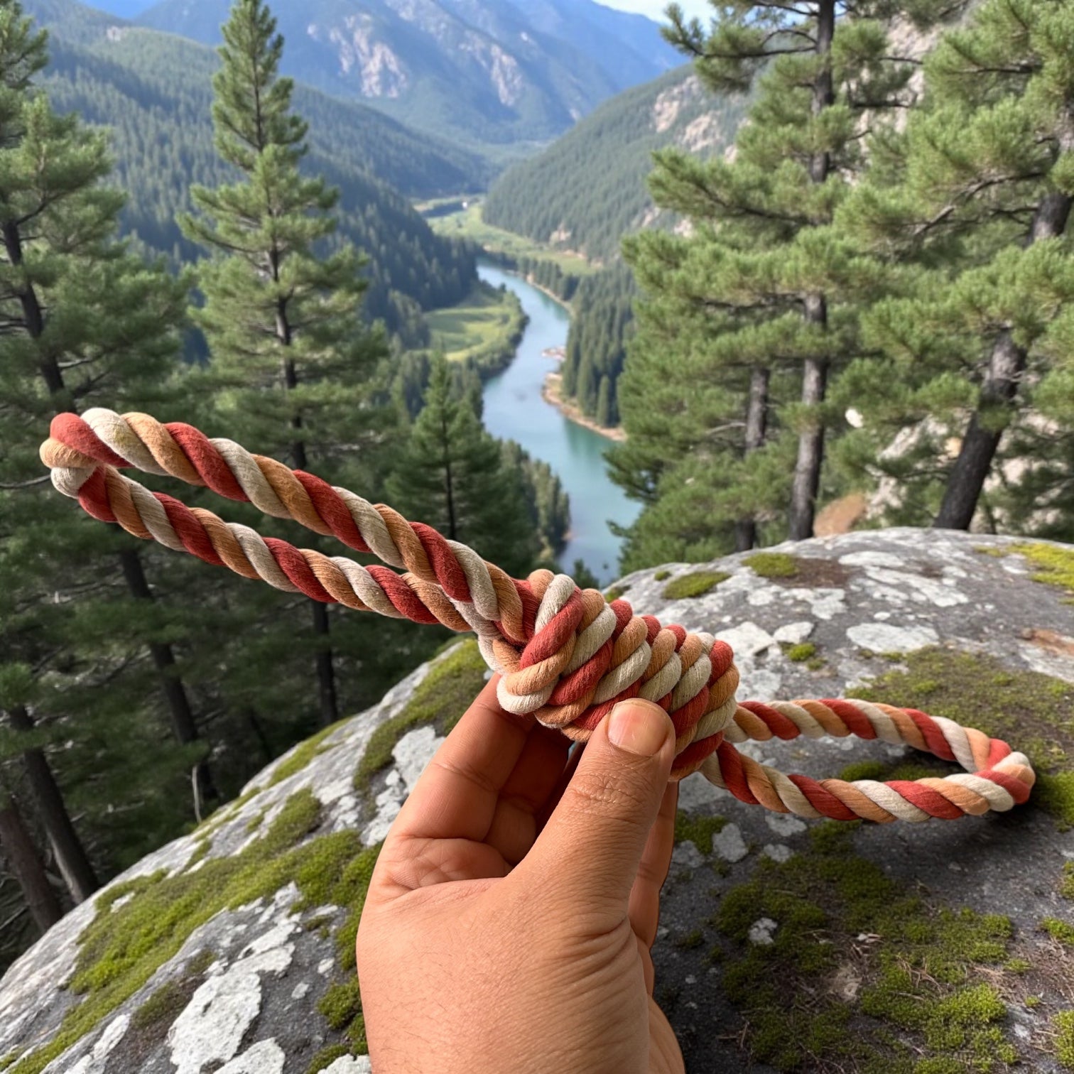 100% Pure Cotton Handloom Dog Toy - Eco-Friendly, Handmade, Chemical-Free, 12 Inches Long, Perfect for Tough Chewers