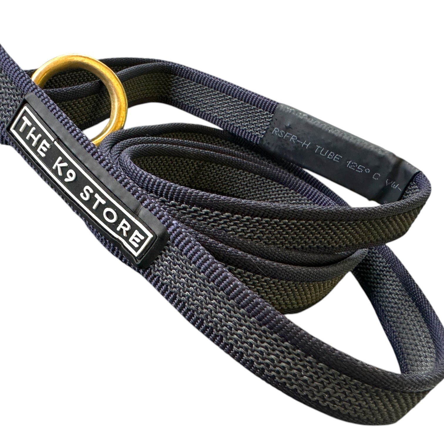 Anti-Slip Dog Training Leash | Solid Brass Hardware | Heavy Duty Nylon Leash for Dogs | 5, 10, 15, 20 Feet | Navy Blue & Persian Green