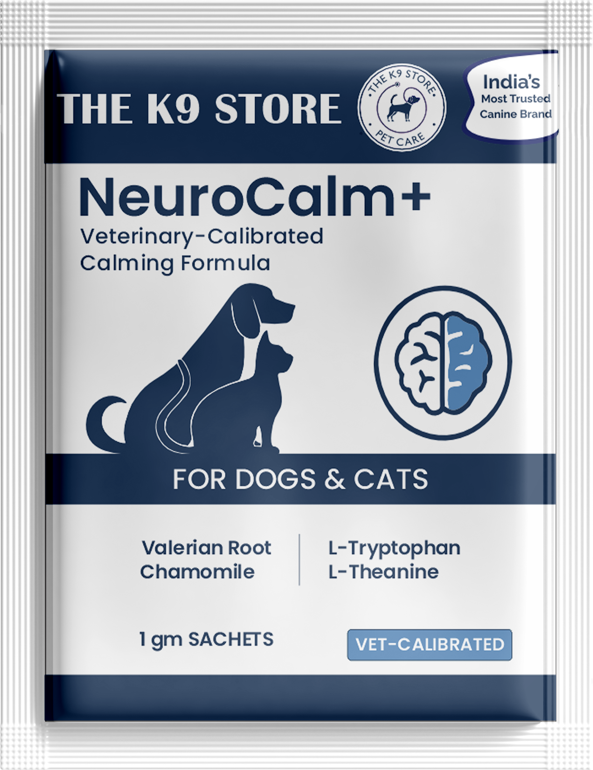 NeuroCalm+ - Calming Formula for Dogs & Cats (10 Sachets & 20 Sachets) Veterinary-Calibrated Calming Supplement for Stress, Anxiety & Cognitive Health