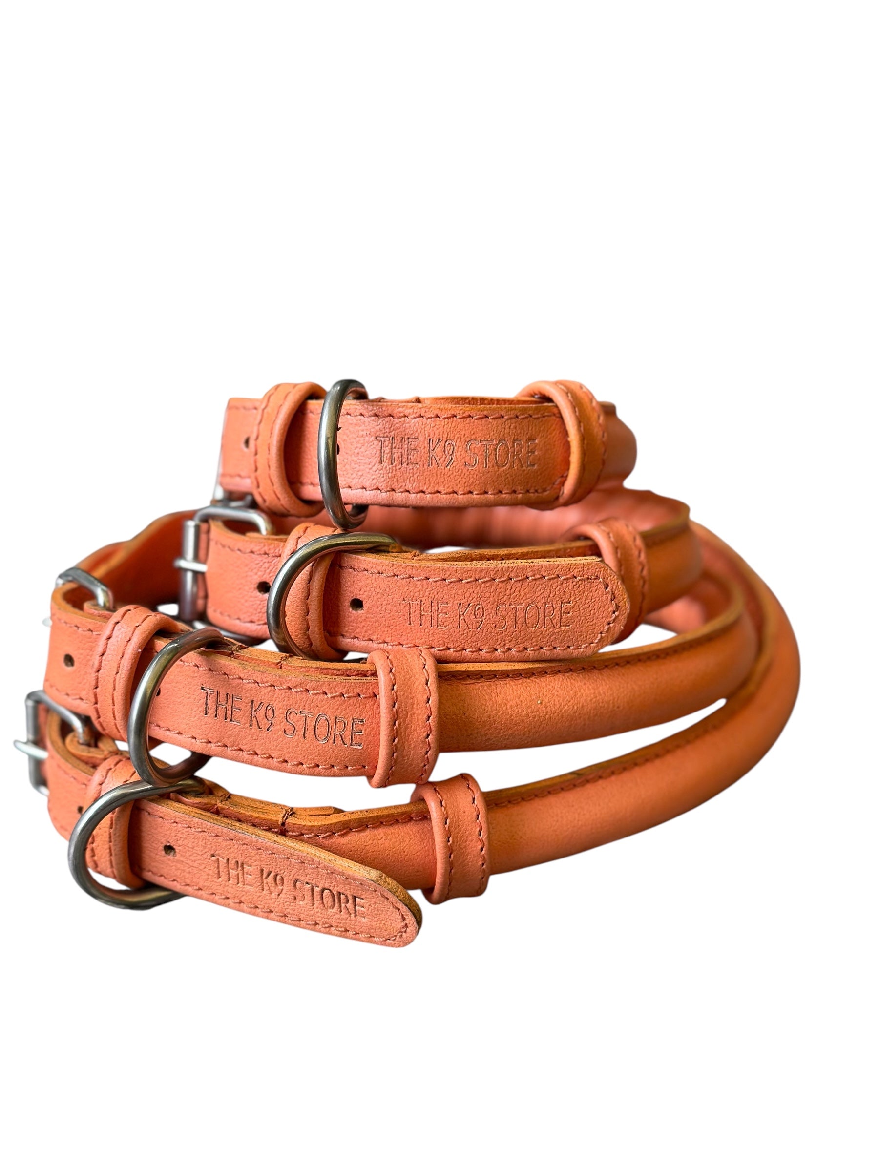 Handmade Rope Design Leather Dog Collar | Heavy Metal Support | Premium K9 Collar (India Only)