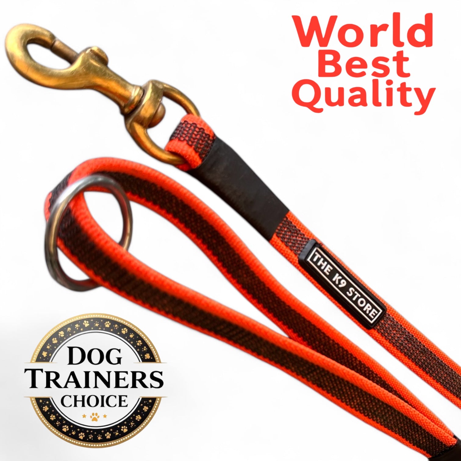 The K9 Store Anti-Slippery Dog Training Leash, Belt for Dogs Walk - World Class Trainers Choice Dog Leash in 5, 10, 15 & 20 Feet Length- Long Leash for Dogs, Dog Leash in 5 Color