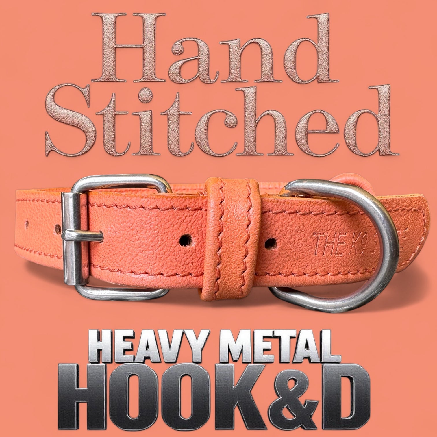 Handmade Rope Design Leather Dog Collar | Heavy Metal Support | Premium K9 Collar (India Only)