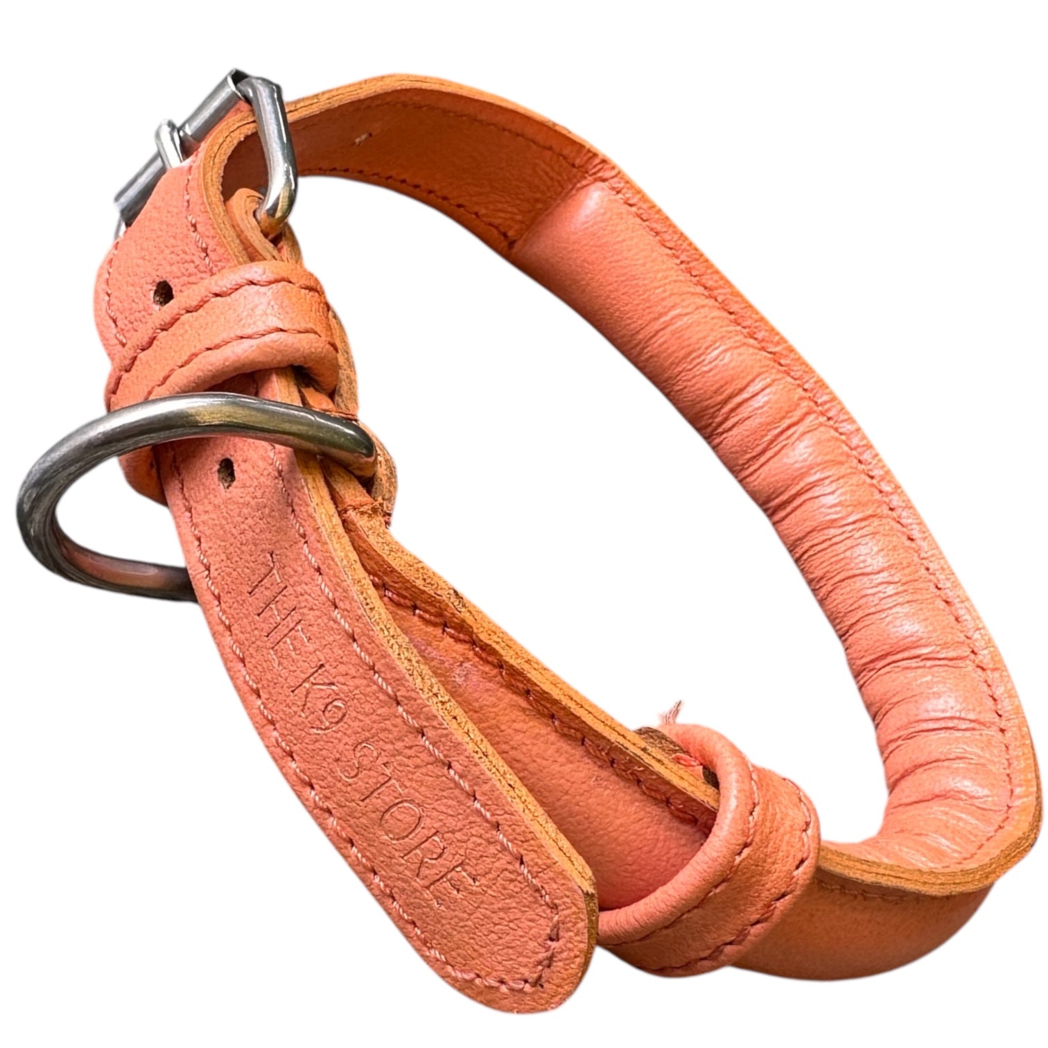 Handmade Rope Design Leather Dog Collar | Heavy Metal Support | Premium K9 Collar (India Only)