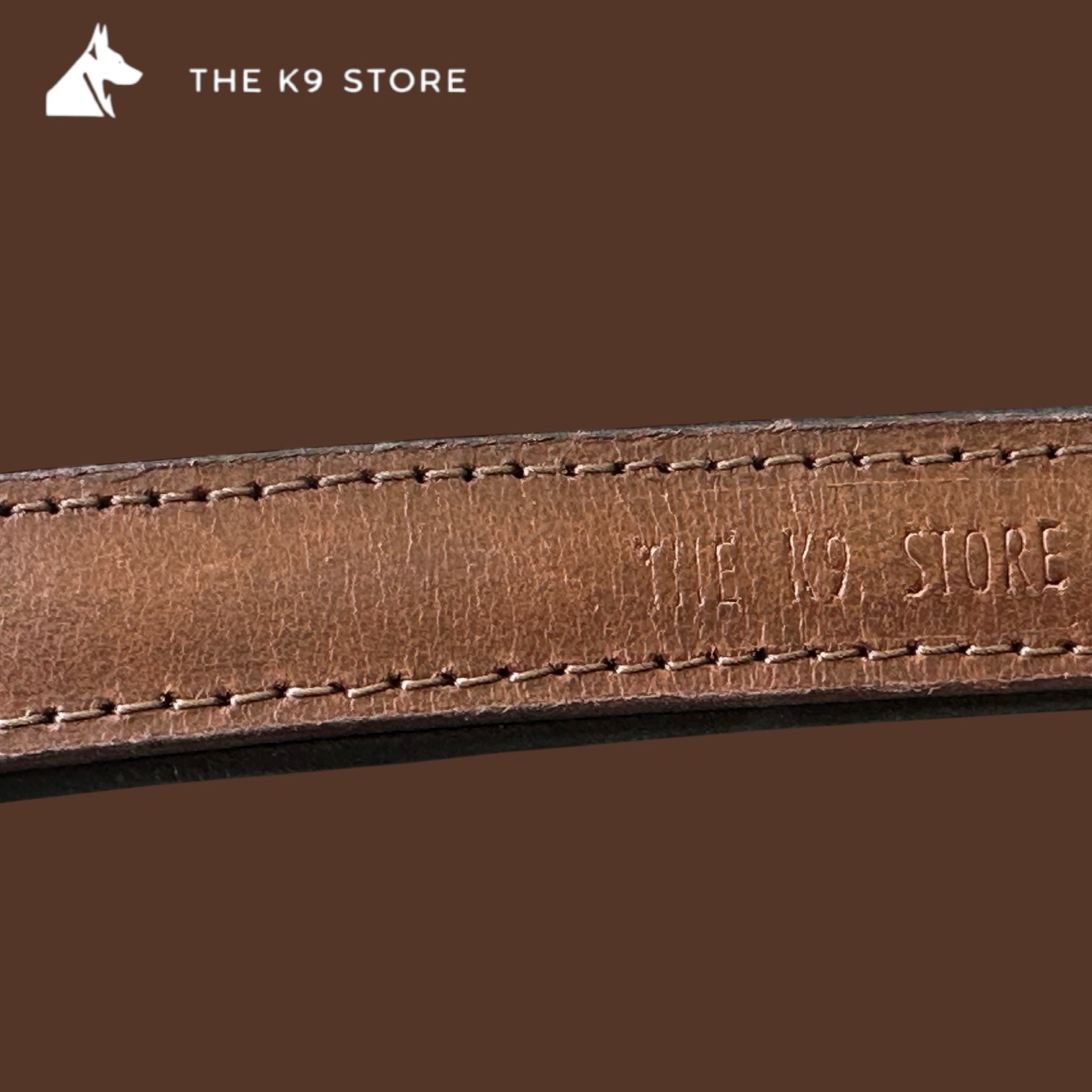 The K9 Store 15-Inch Short Handle Leather Dog Leash – Heavy Duty Traffic Lead for Training & Control With Brass Hooks