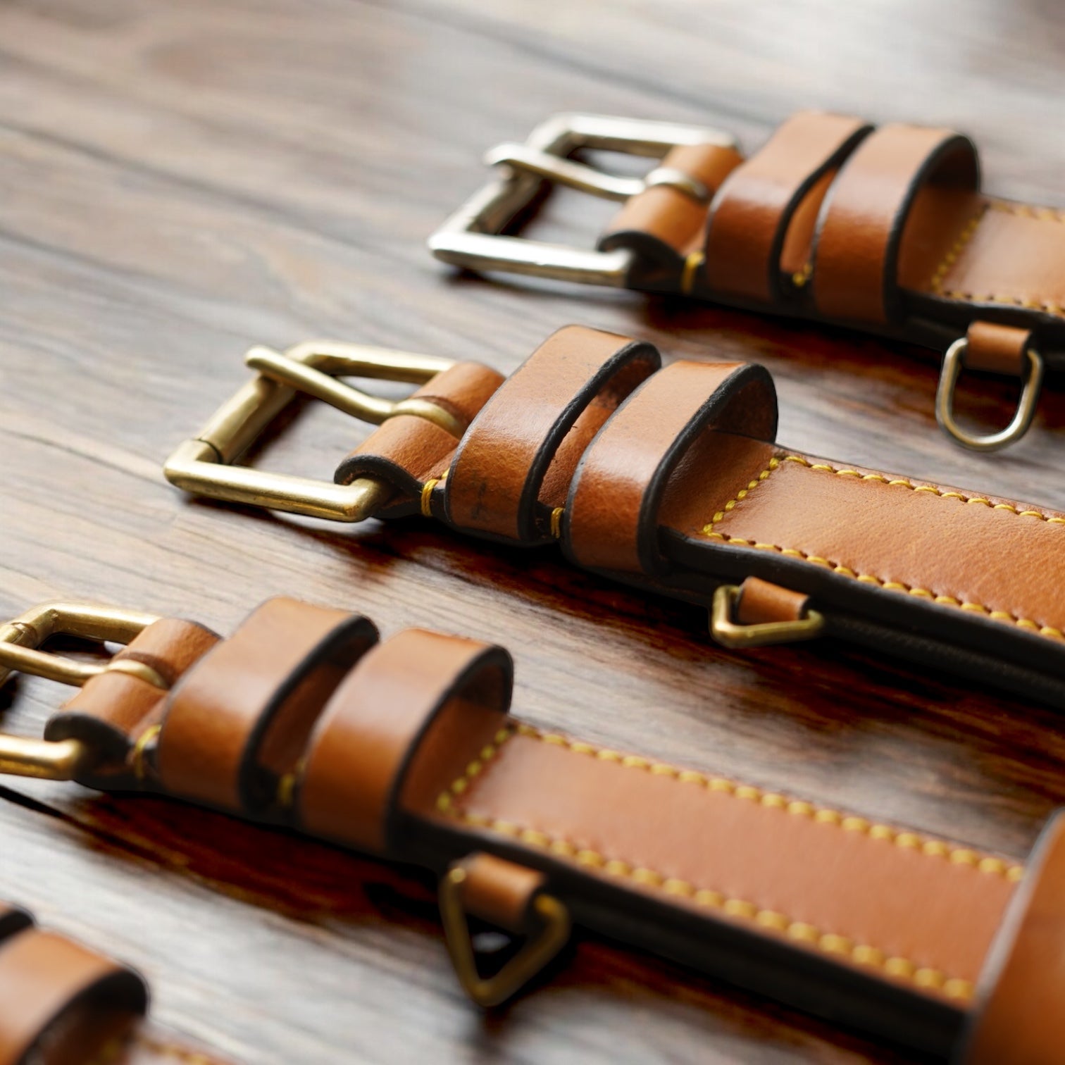 The K9 Store 100% Highgrade Leather Colored Basic Dog Neck Collar (Tan)