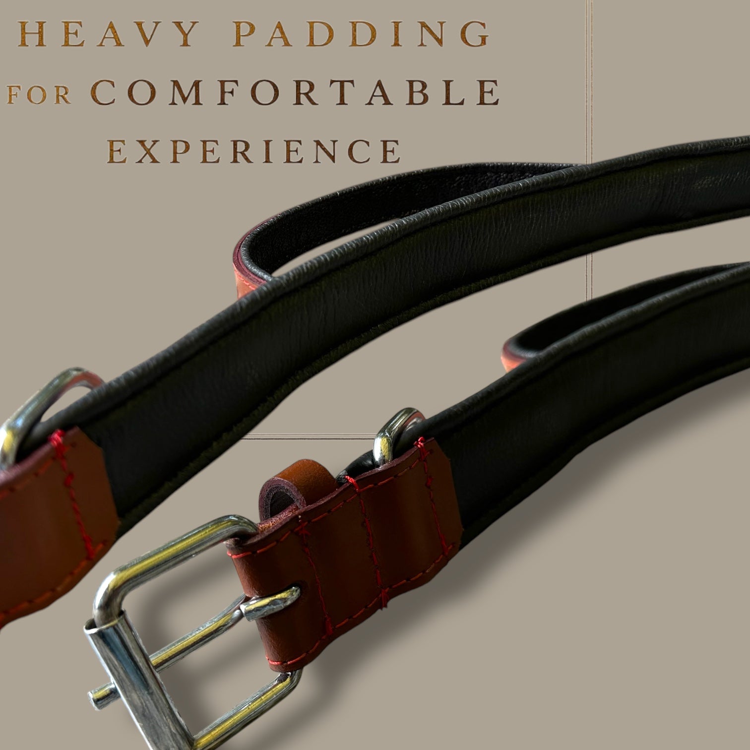 The K9 Store 100% Highgrade Leather Bold Dog Neck Collar For Training With Extra Handle - Zoey's Special (Chocolate)
