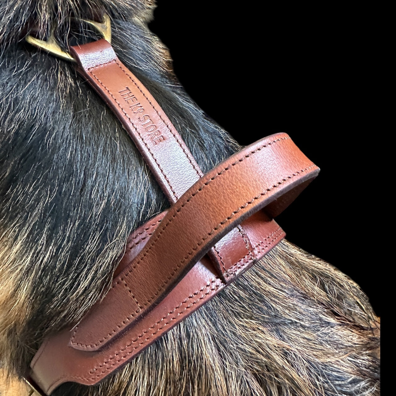 The K9 Store Premium Dog Harness Made In Vegetable Tanned Leather – Handcrafted, Soft Padded, and Durable With Brass Hardware