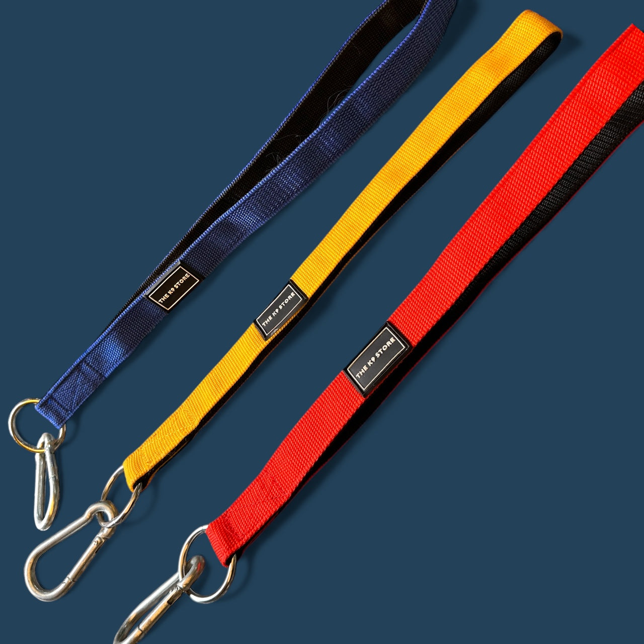 THE K9 STORE Short Handle Dog Leash 17 Inches | Heavy Duty PP Strap with Solid Metal Hook | Control Handle for Training, Walking, Strong Dogs | Short Traffic Lead for Medium & Large Breeds