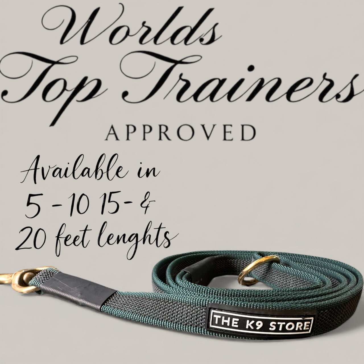 The K9 Store Anti-Slippery Dog Training Leash, Belt for Dogs Walk - World Class Trainers Choice Dog Leash in 5, 10, 15 & 20 Feet Length- Long Leash for Dogs, Dog Leash in 5 Color