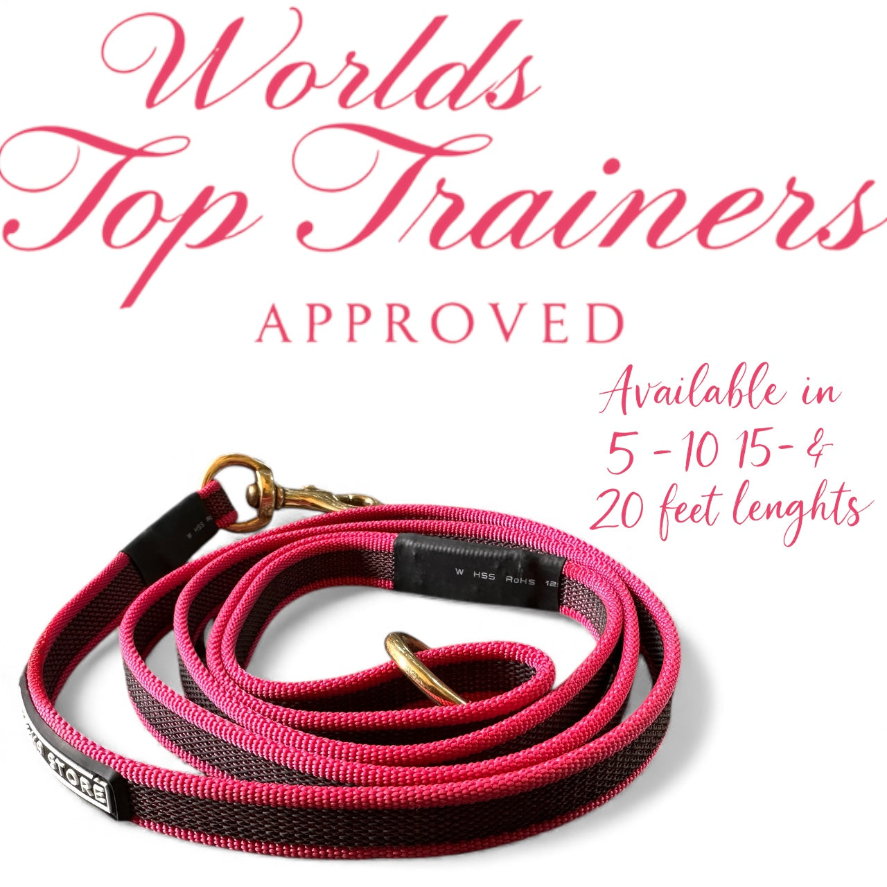 The K9 Store Anti-Slippery Dog Training Leash, Belt for Dogs Walk - World Class Trainers Choice Dog Leash in 5, 10, 15 & 20 Feet Length- Long Leash for Dogs, Dog Leash in 5 Color