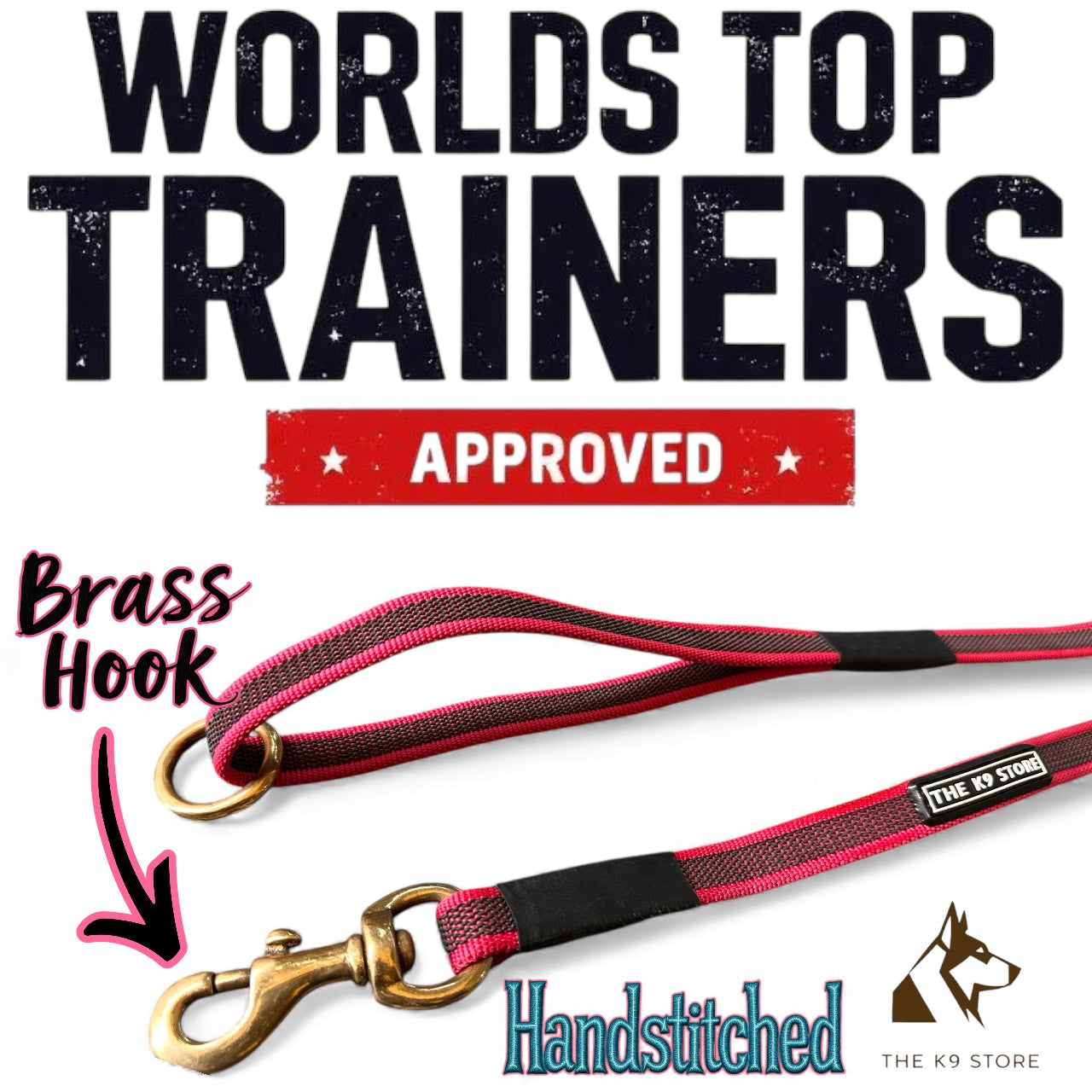 The K9 Store Anti-Slippery Dog Training Leash, Belt for Dogs Walk - World Class Trainers Choice Dog Leash in 5, 10, 15 & 20 Feet Length- Long Leash for Dogs, Dog Leash in 5 Color