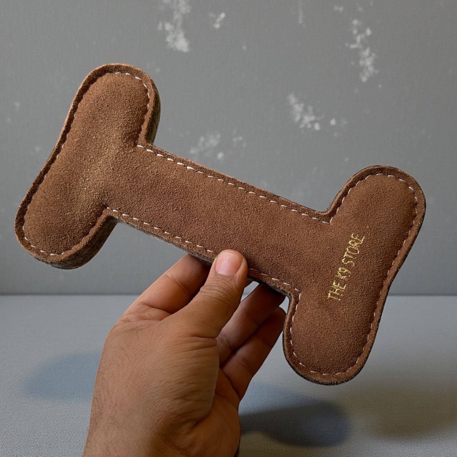 TUFF TOYS by THE K9 STORE, Heavy Duty Chew Toys for Dogs, Natural Leather and Wool, Dental Chew with Cotton Rope, Multiple Shapes and Sizes