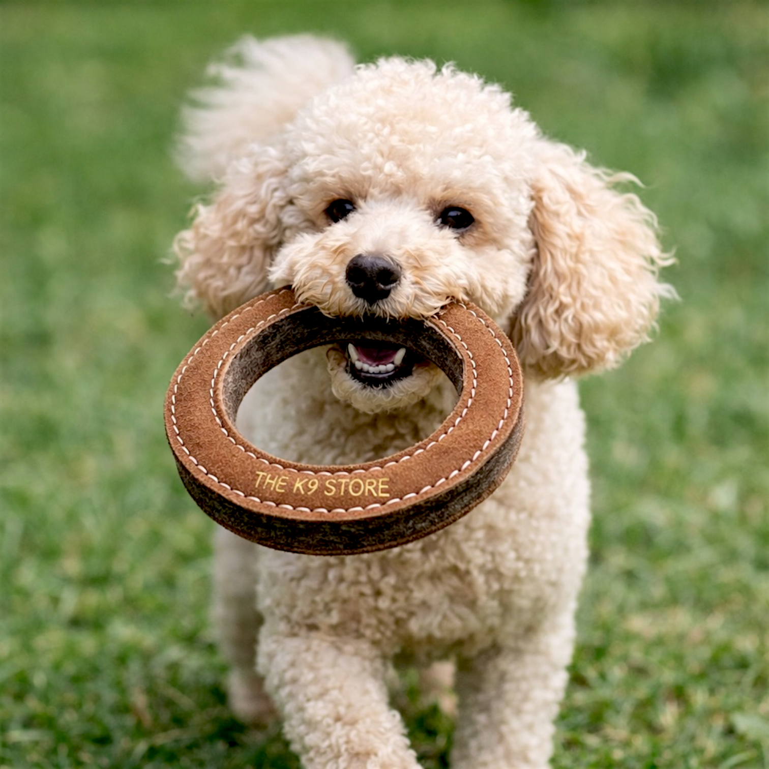 TUFF TOYS by THE K9 STORE, Heavy Duty Chew Toys for Dogs, Natural Leather and Wool, Dental Chew with Cotton Rope, Multiple Shapes and Sizes