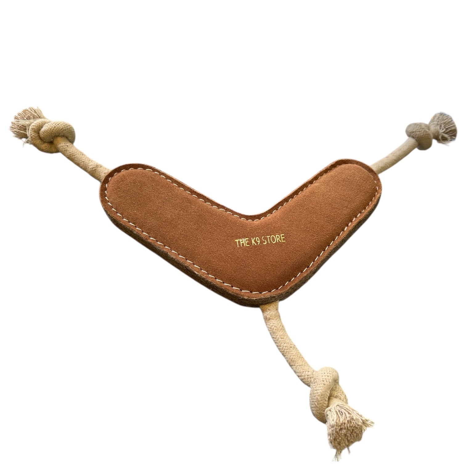 TUFF TOYS by THE K9 STORE, Heavy Duty Chew Toys for Dogs, Natural Leather and Wool, Dental Chew with Cotton Rope, Multiple Shapes and Sizes