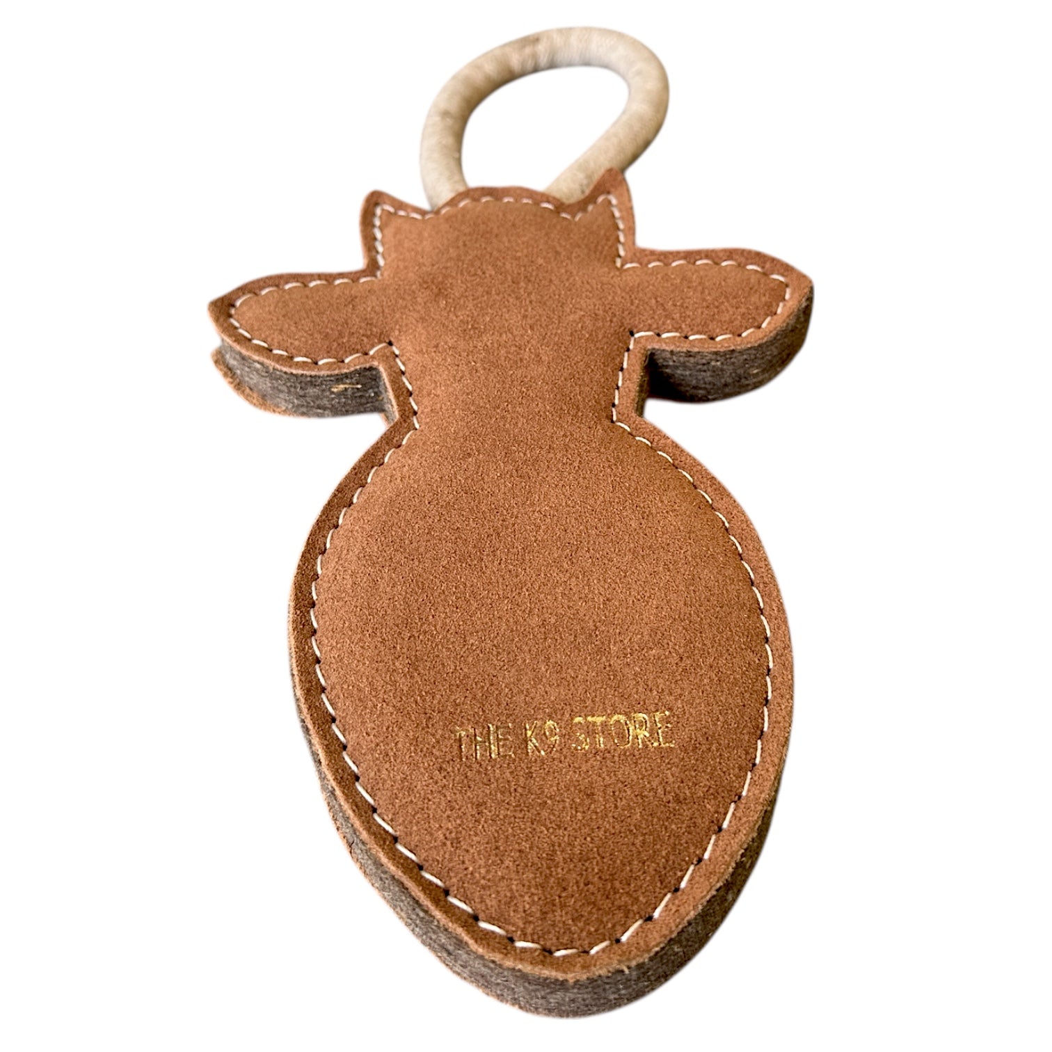 TUFF TOYS by THE K9 STORE, Heavy Duty Chew Toys for Dogs, Natural Leather and Wool, Dental Chew with Cotton Rope, Multiple Shapes and Sizes