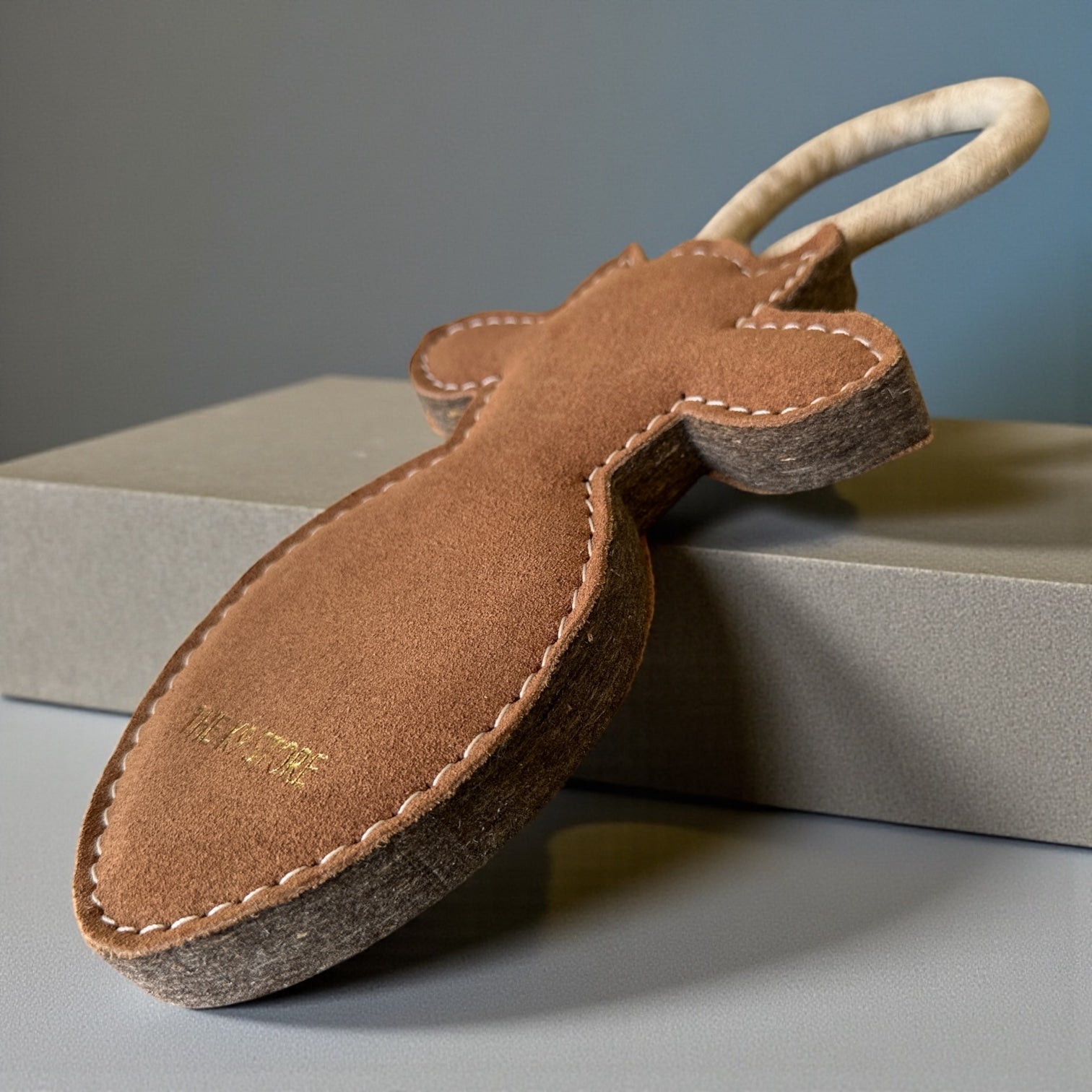 TUFF TOYS by THE K9 STORE, Heavy Duty Chew Toys for Dogs, Natural Leather and Wool, Dental Chew with Cotton Rope, Multiple Shapes and Sizes