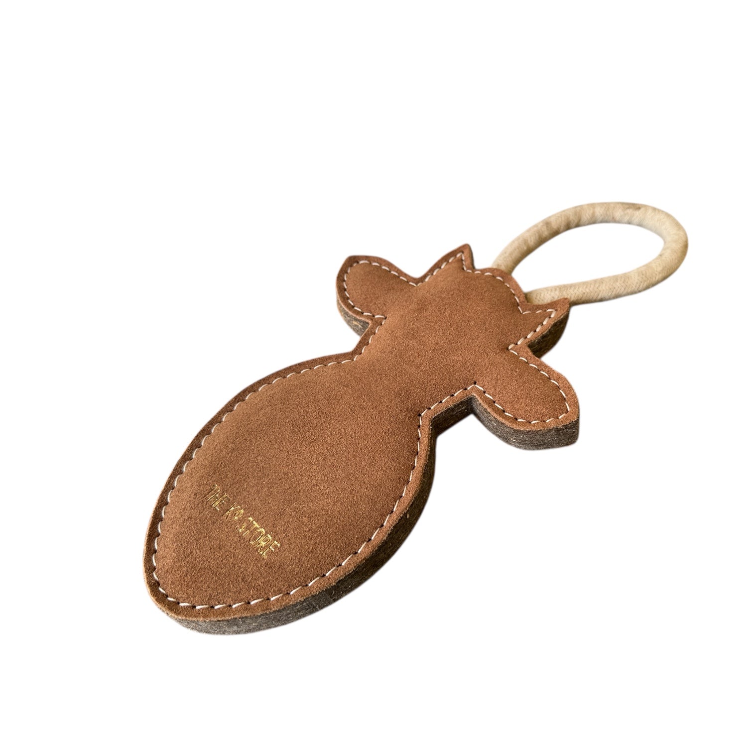 TUFF TOYS by THE K9 STORE, Heavy Duty Chew Toys for Dogs, Natural Leather and Wool, Dental Chew with Cotton Rope, Multiple Shapes and Sizes