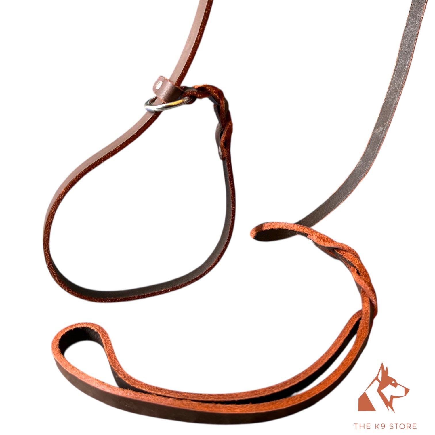 THE K9 STORE Leather Dog Show Slip Leash, 6 Feet and 10 Feet, 4 mm Thick, 0.5 Inch Wide, Adult Dogs, K9 Training, Dog Shows, India