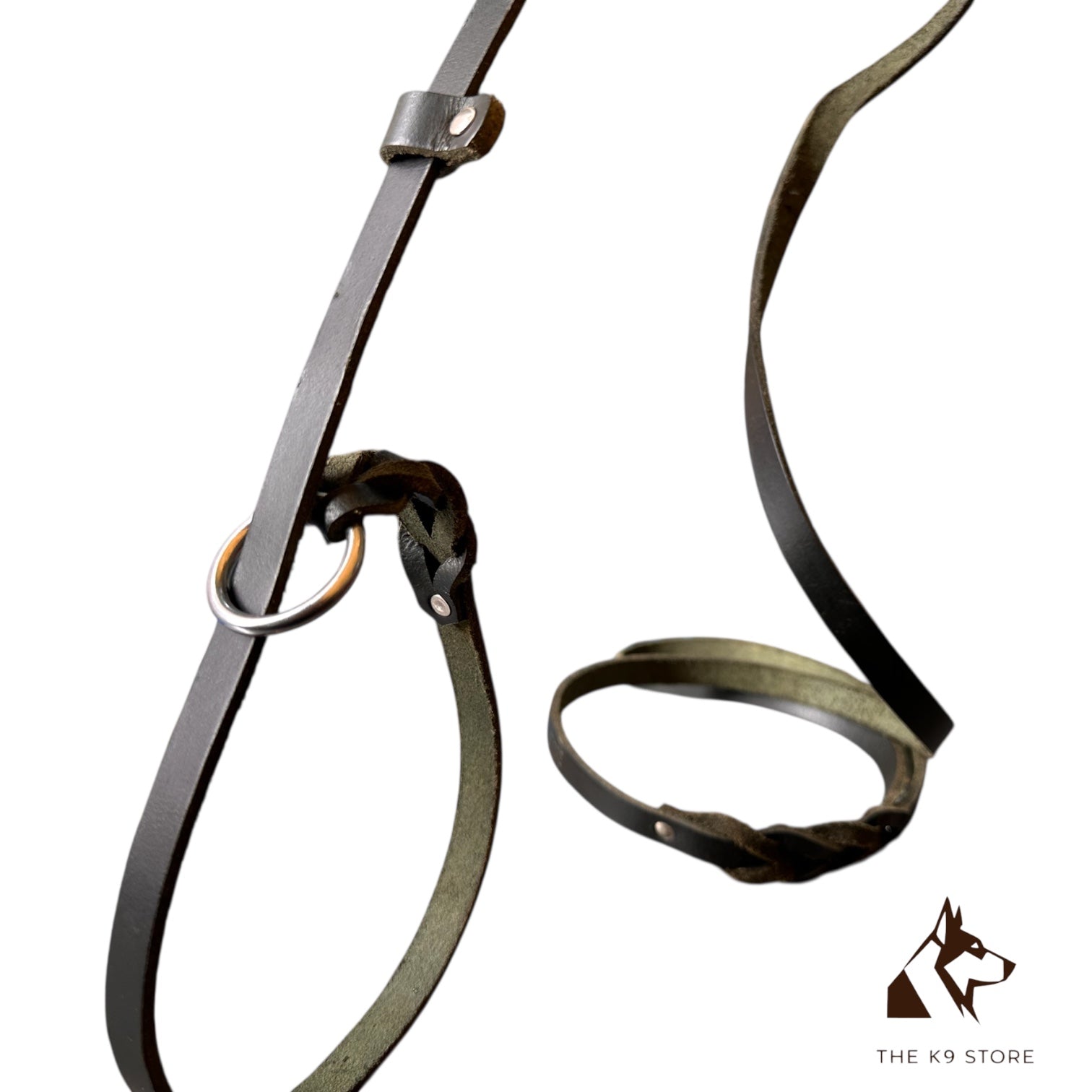 THE K9 STORE Leather Dog Show Slip Leash, 6 Feet and 10 Feet, 4 mm Thick, 0.5 Inch Wide, Adult Dogs, K9 Training, Dog Shows, India