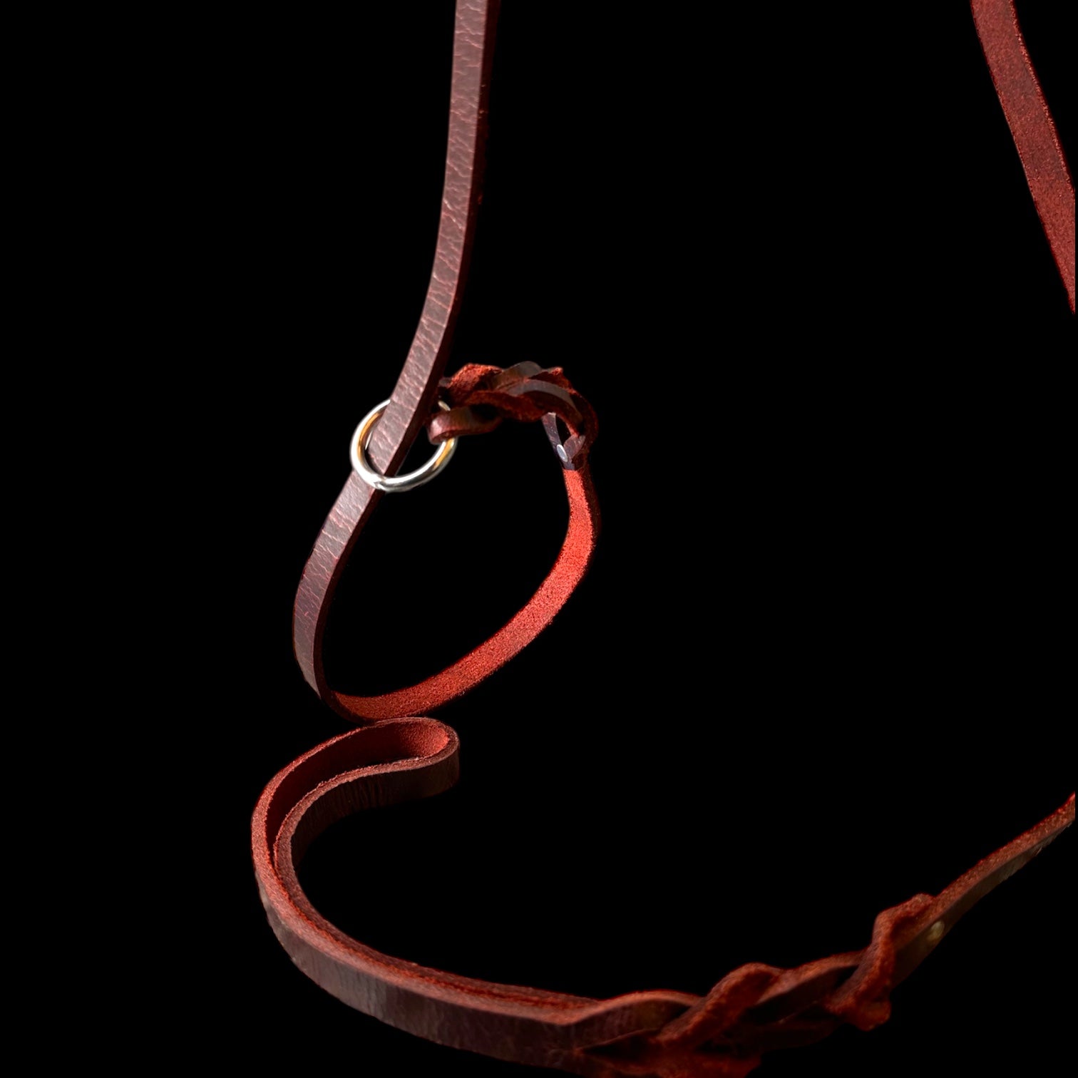 THE K9 STORE Leather Dog Show Slip Leash, 6 Feet and 10 Feet, 4 mm Thick, 0.5 Inch Wide, Adult Dogs, K9 Training, Dog Shows, India