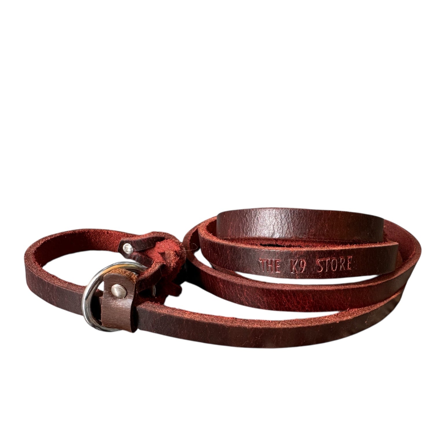 THE K9 STORE Leather Dog Show Slip Leash, 6 Feet and 10 Feet, 4 mm Thick, 0.5 Inch Wide, Adult Dogs, K9 Training, Dog Shows, India