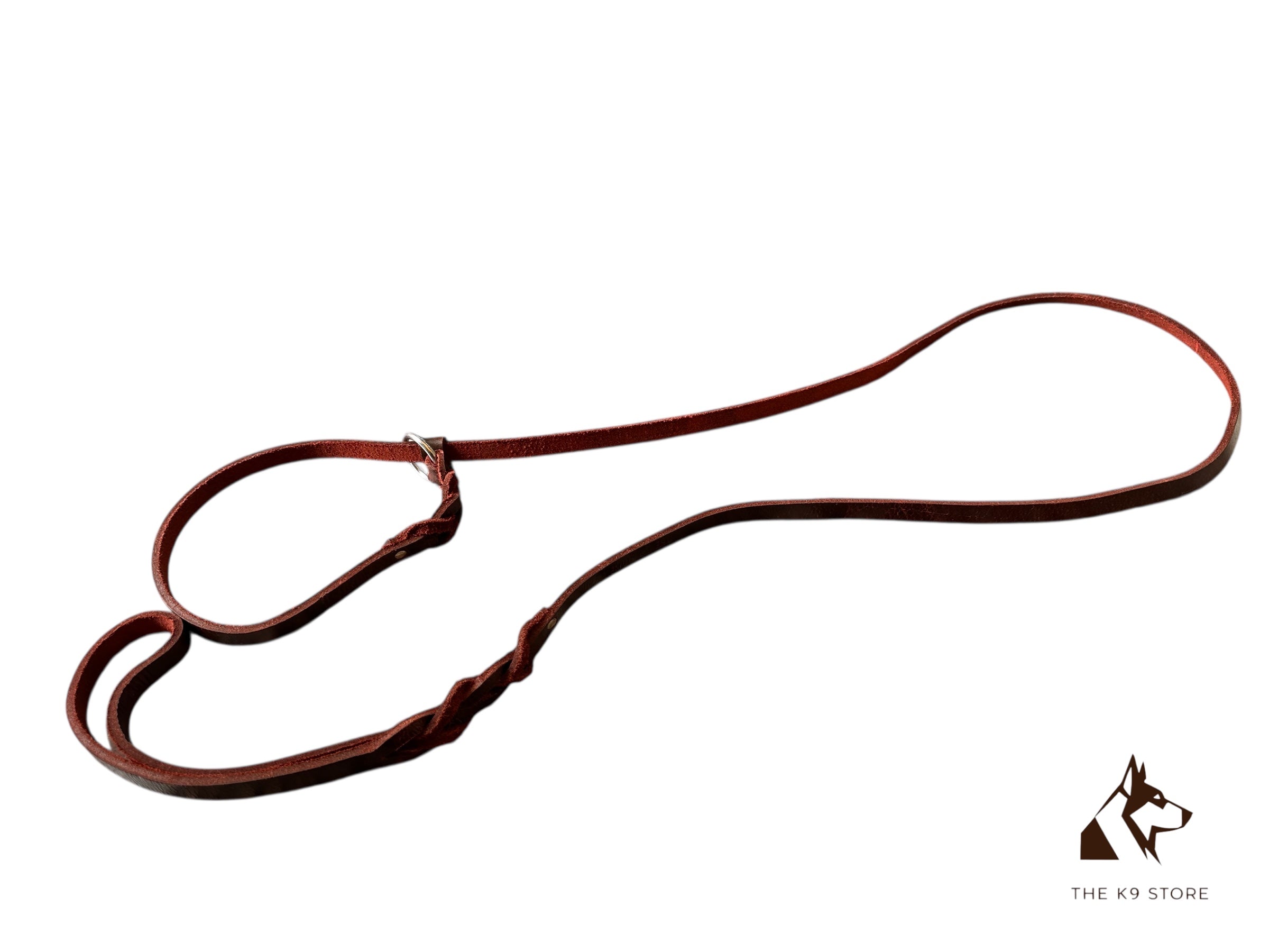 THE K9 STORE Leather Dog Show Slip Leash, 6 Feet and 10 Feet, 4 mm Thick, 0.5 Inch Wide, Adult Dogs, K9 Training, Dog Shows, India