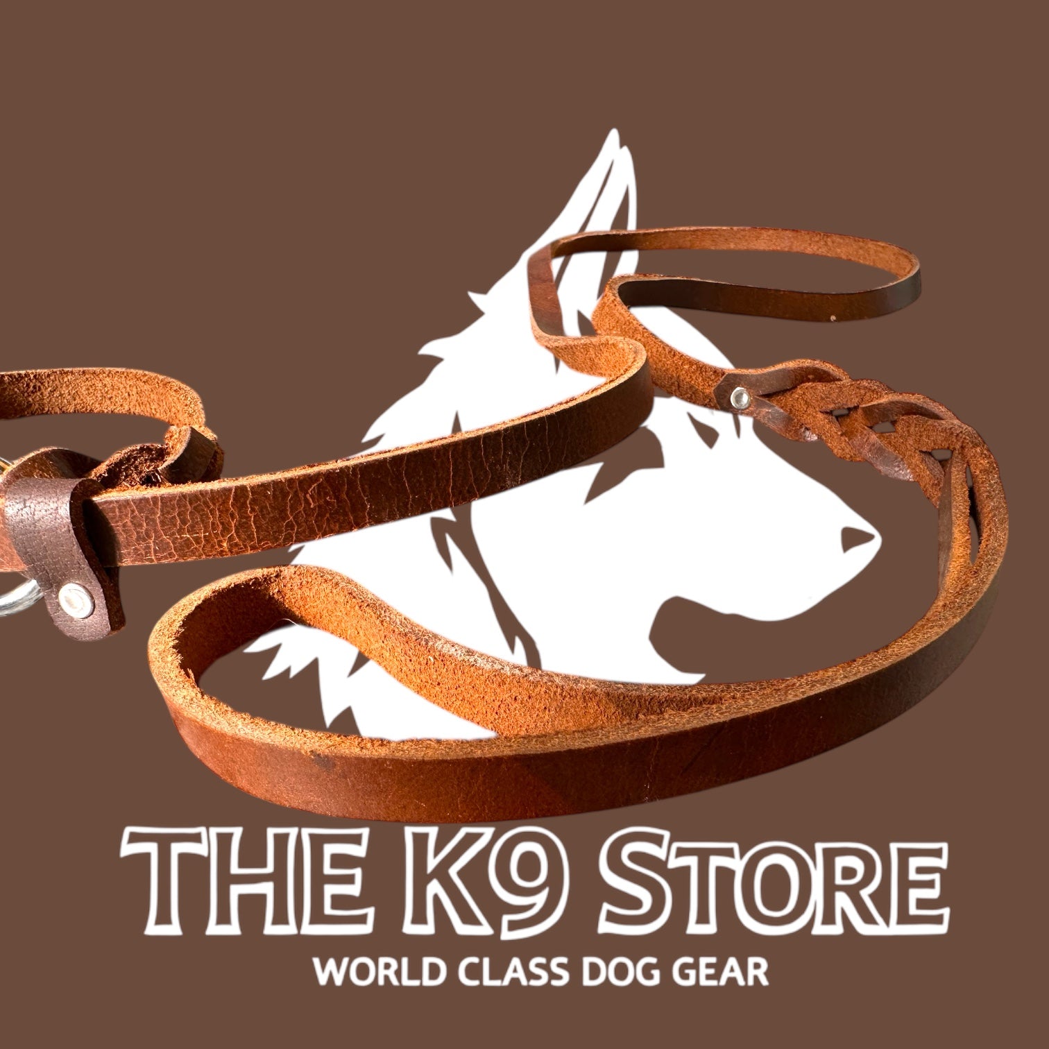 THE K9 STORE Leather Dog Show Slip Leash, 6 Feet and 10 Feet, 4 mm Thick, 0.5 Inch Wide, Adult Dogs, K9 Training, Dog Shows, India