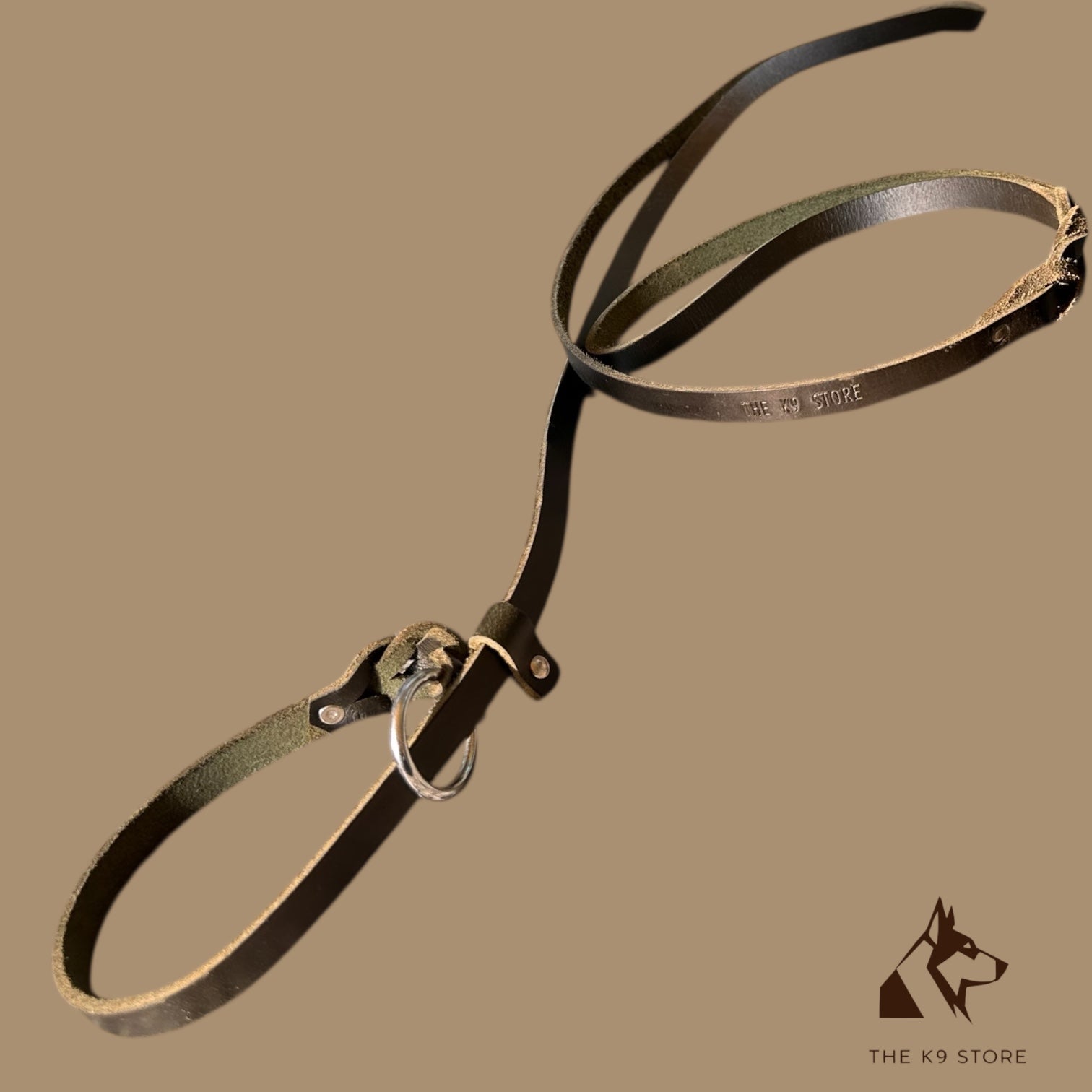 THE K9 STORE Leather Dog Show Slip Leash, 6 Feet and 10 Feet, 4 mm Thick, 0.5 Inch Wide, Adult Dogs, K9 Training, Dog Shows, India