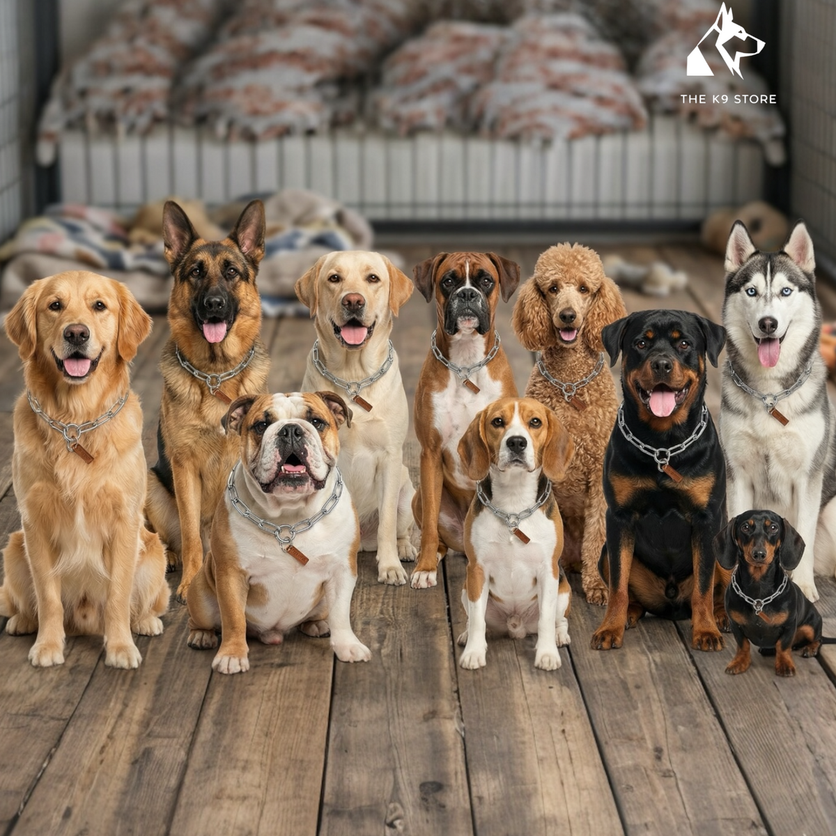 Premium Stainless Steel Choke Chain for Dogs | The K9 Store - Comfortable, Durable, and Breed-Ready
