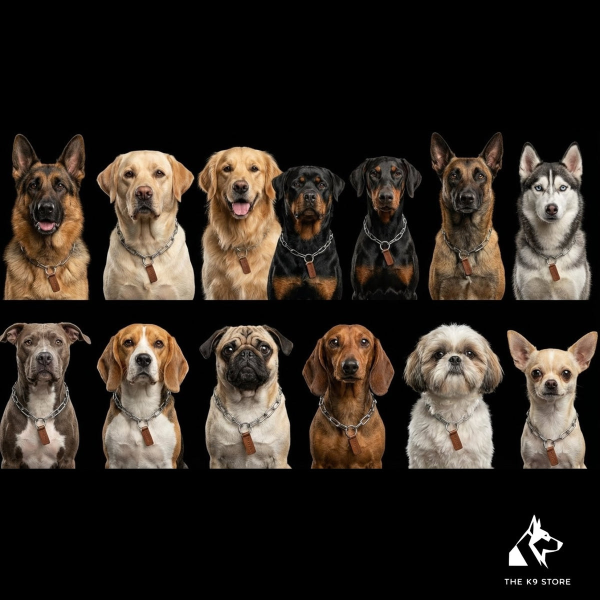 Premium Stainless Steel Choke Chain for Dogs | The K9 Store - Comfortable, Durable, and Breed-Ready