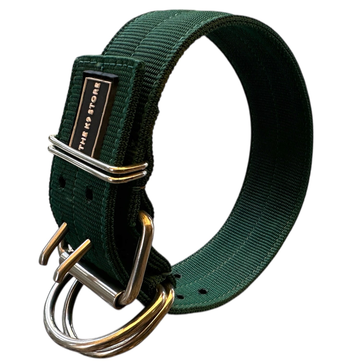 Heavy Duty Dog Collar for Medium & Large Dogs (15–21 Inch Neck) | 2 Inch Wide Nylon K9 Training Collar with Dual Metal D-Ring | Adjustable Strong Pet Collar