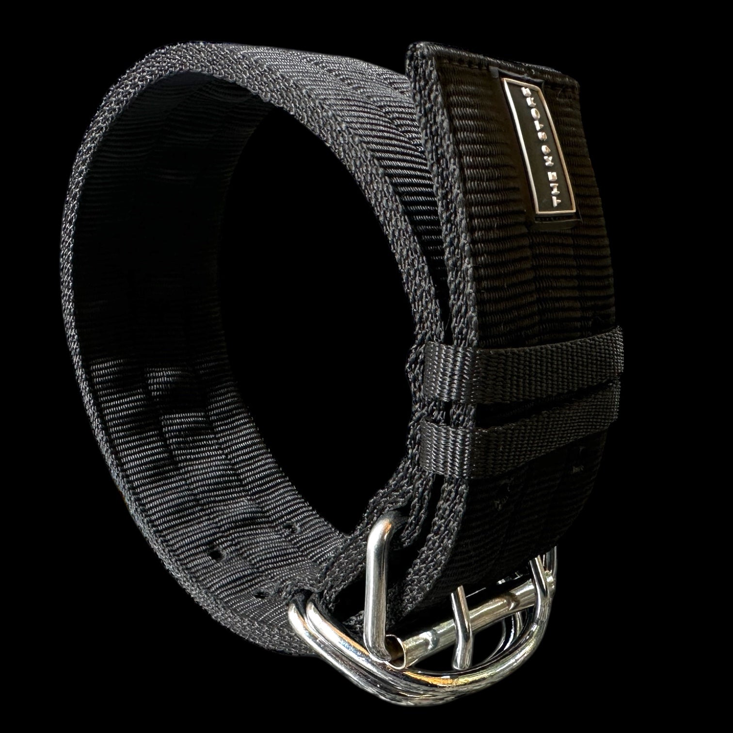 Heavy Duty Adjustable Dog Collar 18–28 Inch – Premium Nylon K9 Training Collar with Dual Metal D-Ring & Strong Buckle for Large & Medium Dogs