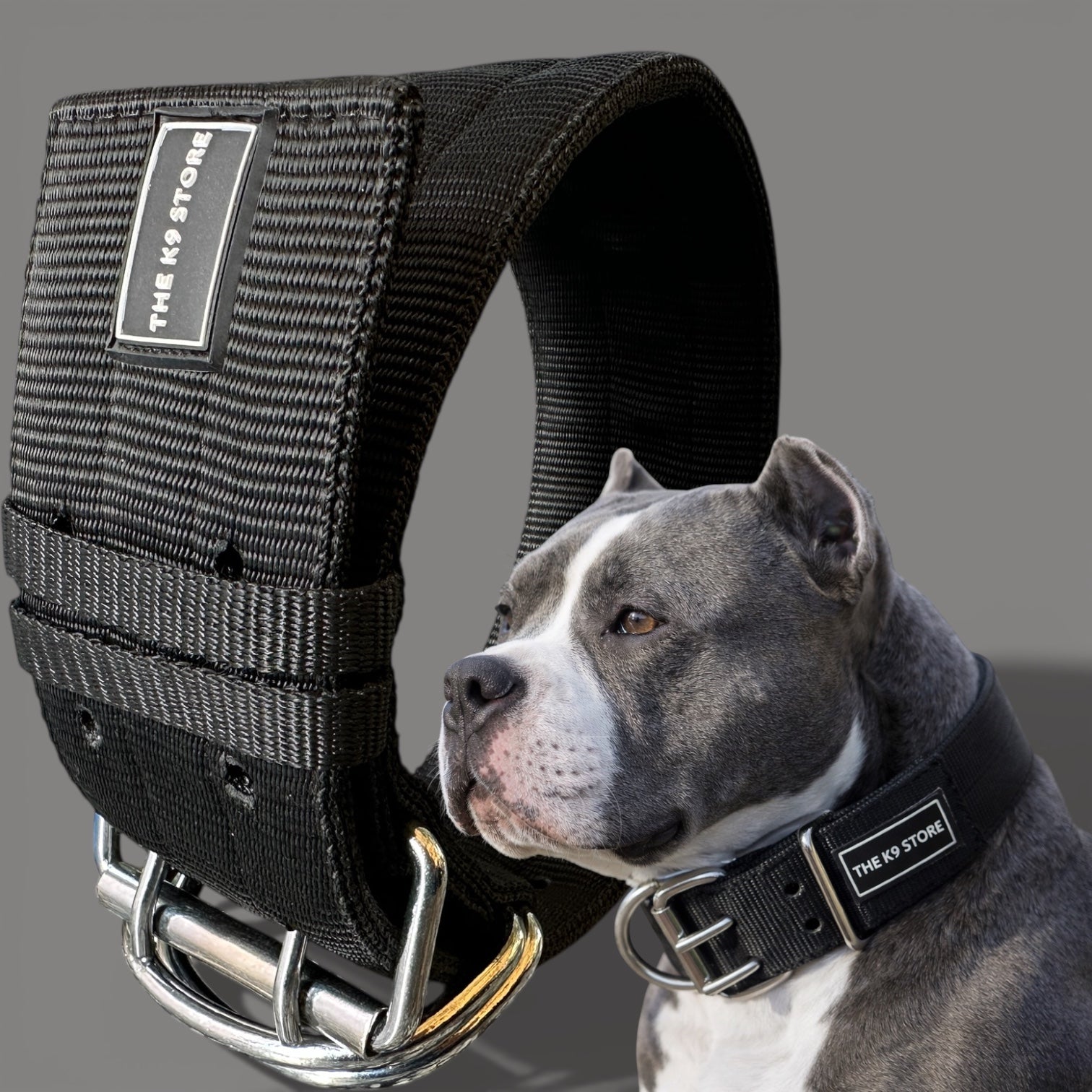 Heavy Duty Adjustable Dog Collar 18–28 Inch – Premium Nylon K9 Training Collar with Dual Metal D-Ring & Strong Buckle for Large & Medium Dogs