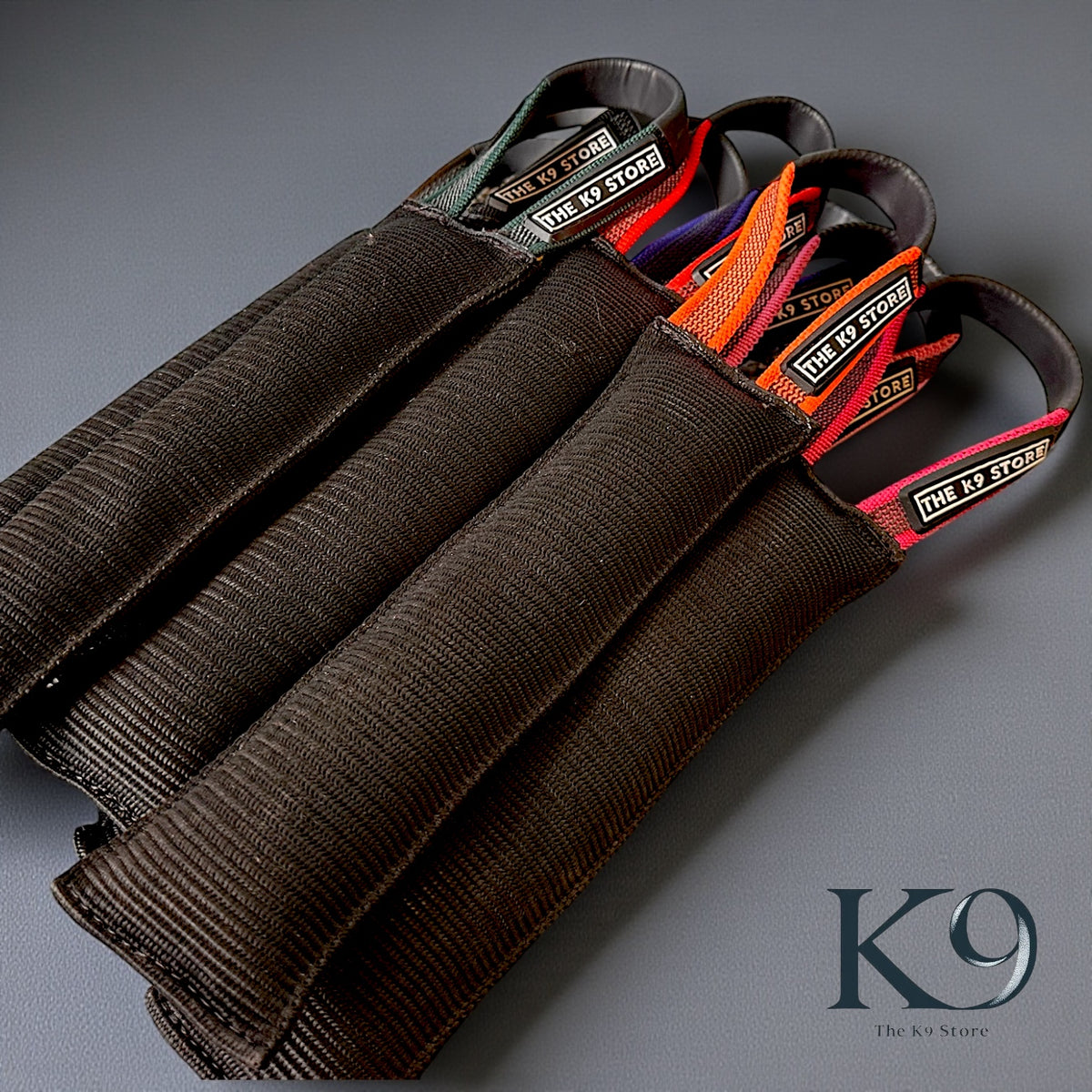 The K9 Store Heavy Duty Dog Tug Toy with Anti-Slip Handle | Durable PP Training & Interactive Tug Toy | Multiple Pack Options