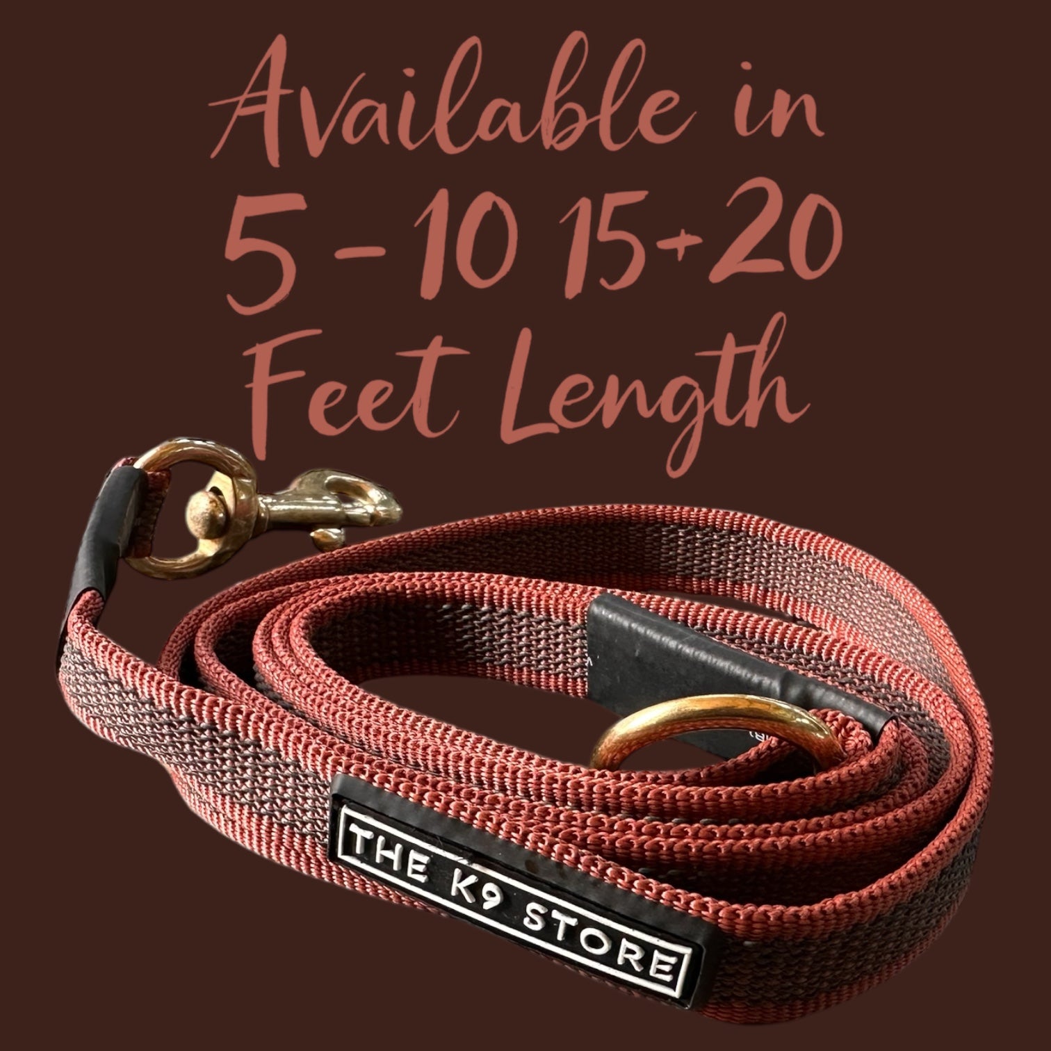 The K9 Store Anti-Slippery Dog Training Leash, Belt for Dogs Walk - World Class Trainers Choice Dog Leash in 5, 10, 15 & 20 Feet Length- Long Leash for Dogs, Dog Leash in 5 Color