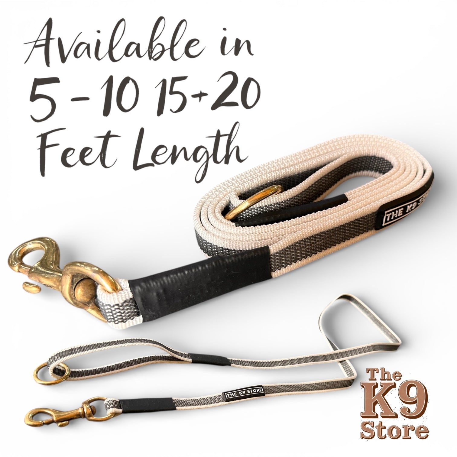 The K9 Store Anti-Slippery Dog Training Leash, Belt for Dogs Walk - World Class Trainers Choice Dog Leash in 5, 10, 15 & 20 Feet Length- Long Leash for Dogs, Dog Leash in 5 Color