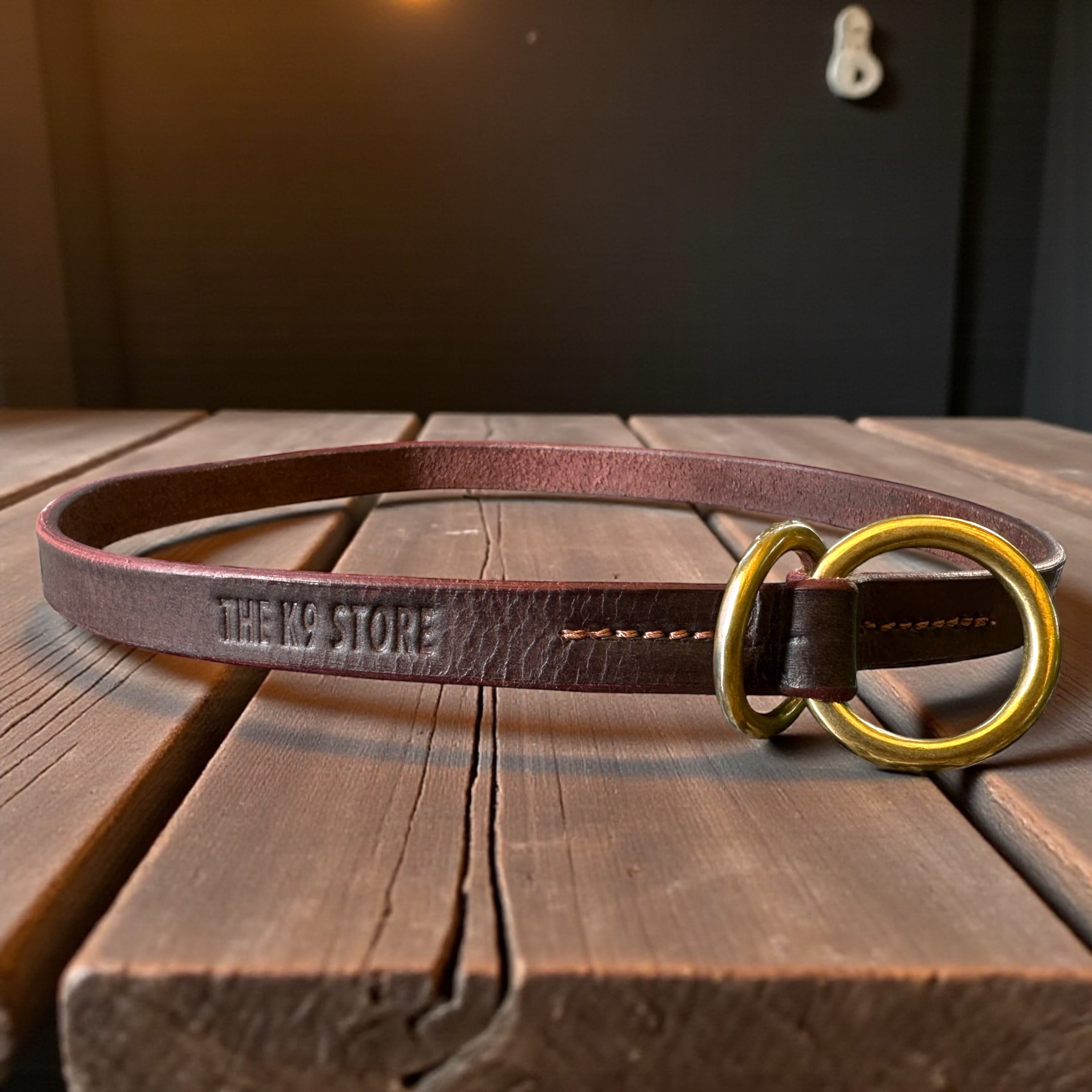 Premium Leather Choke Collar for Dogs | Heavy-Duty Training Collar | THE K9 STORE