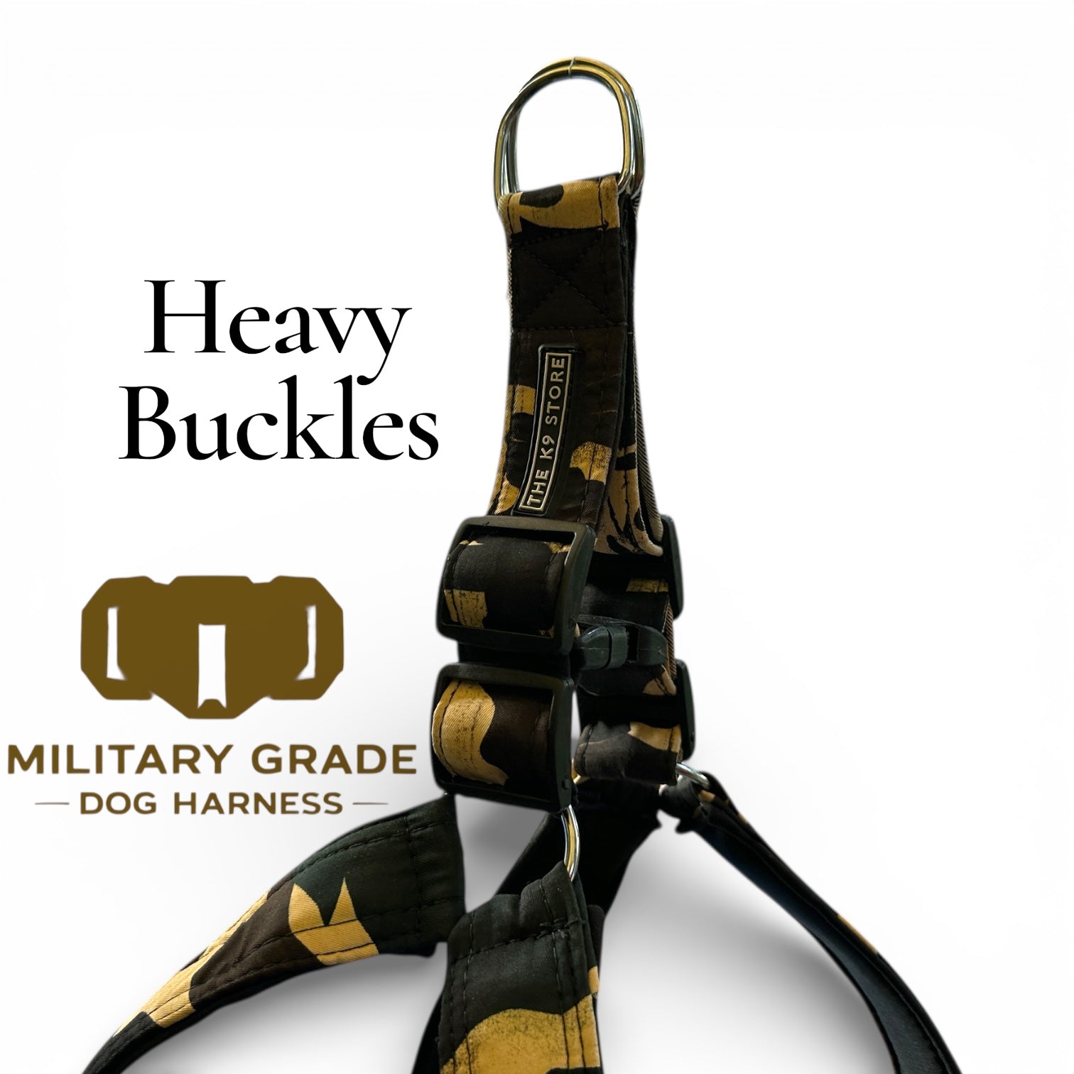 The K9 Store Camo Dog Harness & Leash Set (No-Pull, Heavy Duty) – Small / Medium / Large / XL