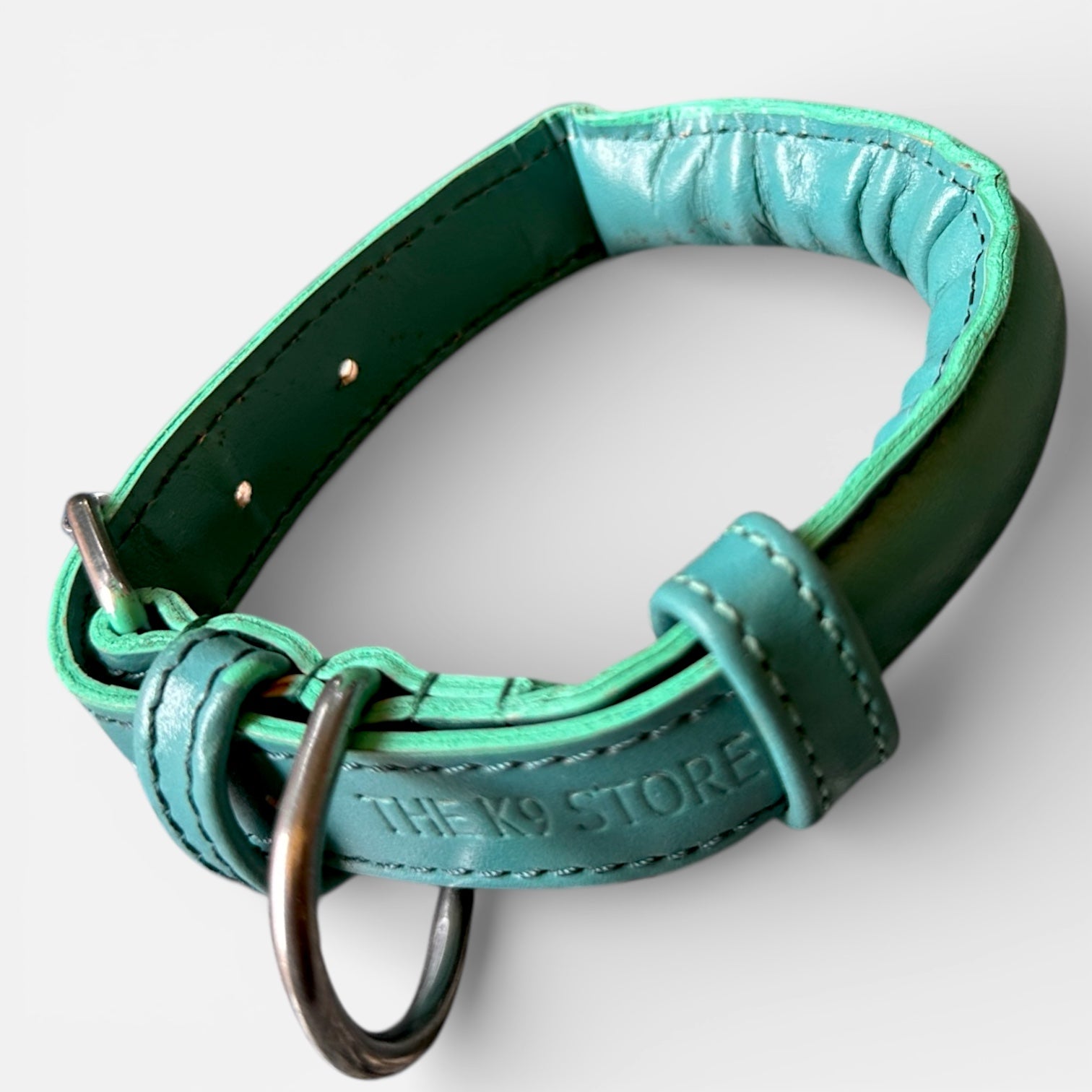 Premium Rope Design Leather Dog Collar | Solid Stitched | Luxury Padded Collar for Medium & Large Dogs (4 Sizes, 3 Colors)