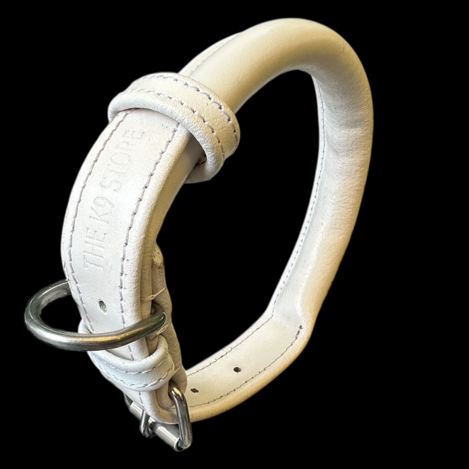 Premium Rope Design Leather Dog Collar | Solid Stitched | Luxury Padded Collar for Medium & Large Dogs (4 Sizes, 3 Colors)