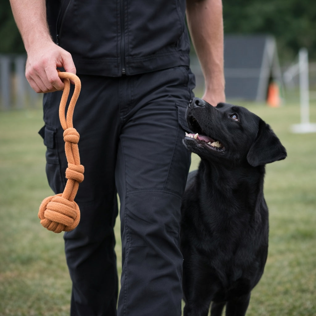 Handloom Handmade Cotton Dog & Cat Toy – 100% Pure Cotton, Safe, Durable, 15 Inches, Perfect for Tug and Teething