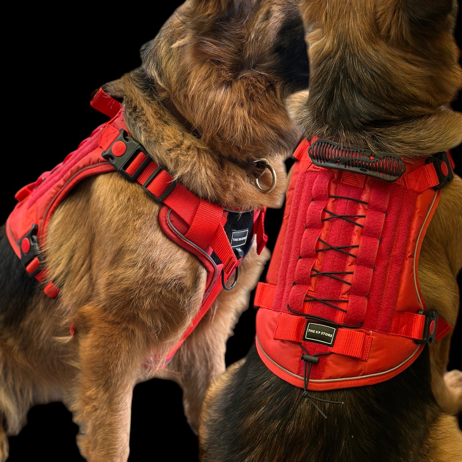 K9 Store Tactical Dog Harness – Heavy Duty No-Pull Adjustable Pet Vest with Handle & Dual Leash Clips