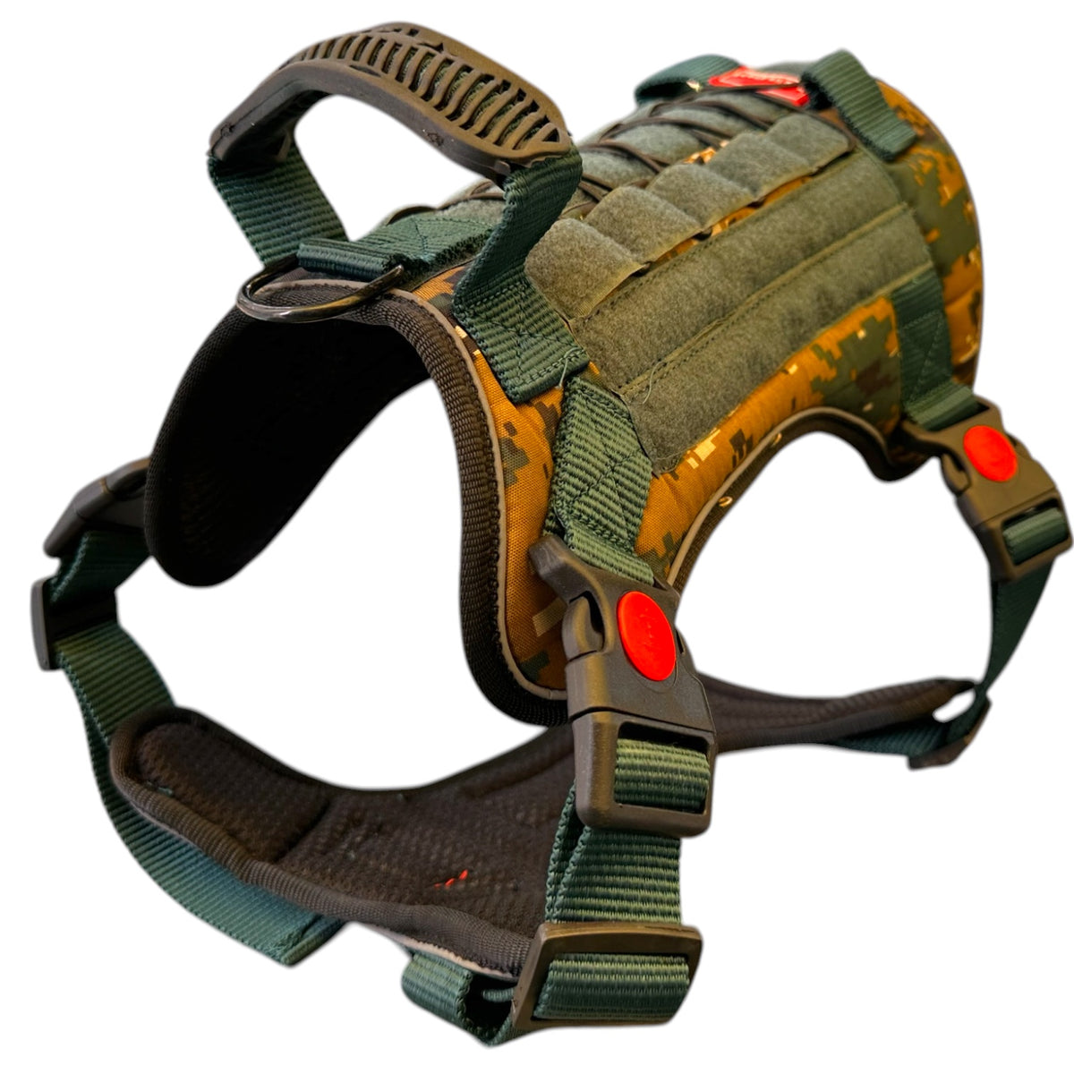 Tactical Dog Harness No Pull | Adjustable Military K9 Vest with Handle, Heavy Duty Pet Harness for Large Medium Dogs, Reflective Training Vest