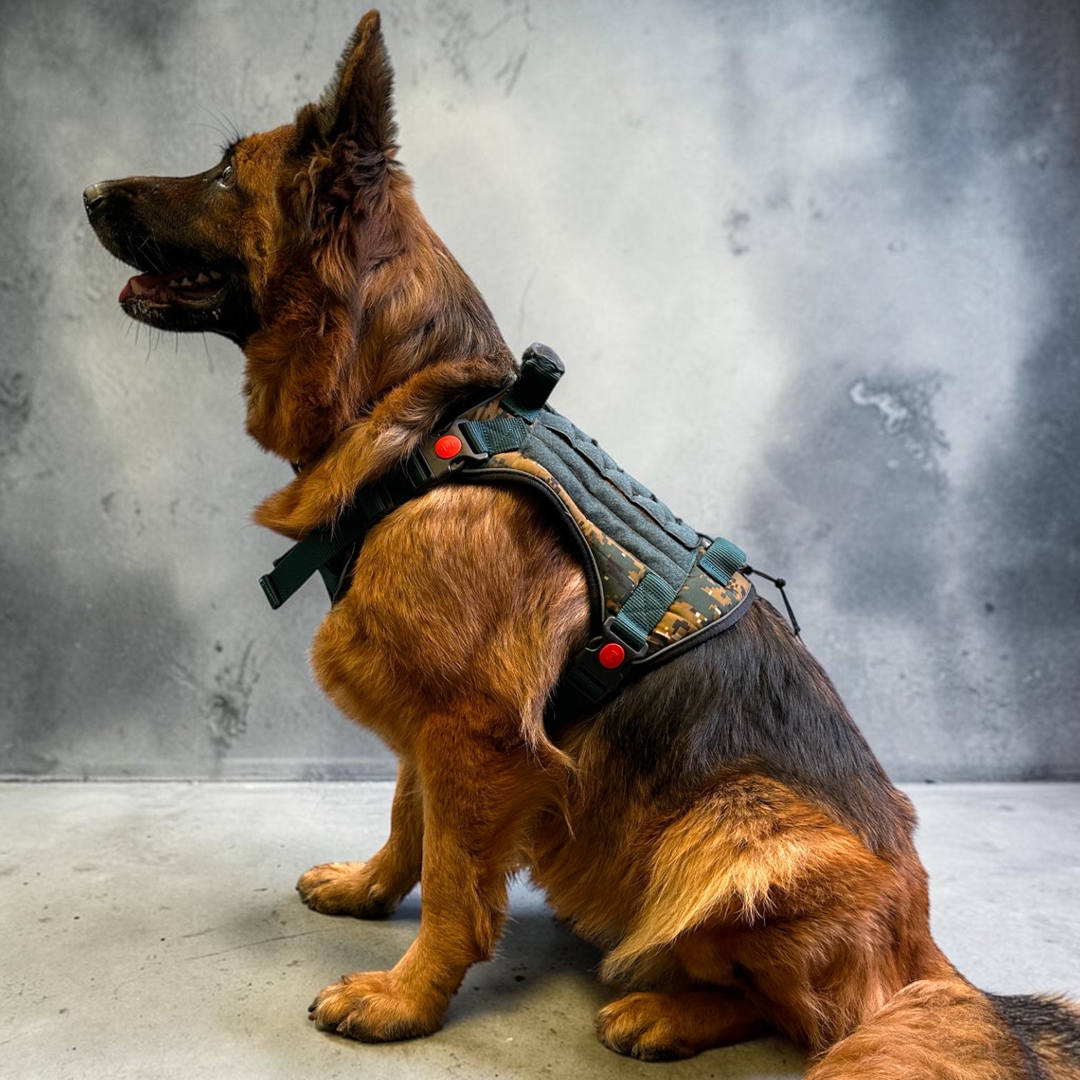 Tactical Dog Harness No Pull | Adjustable Military K9 Vest with Handle, Heavy Duty Pet Harness for Large Medium Dogs, Reflective Training Vest