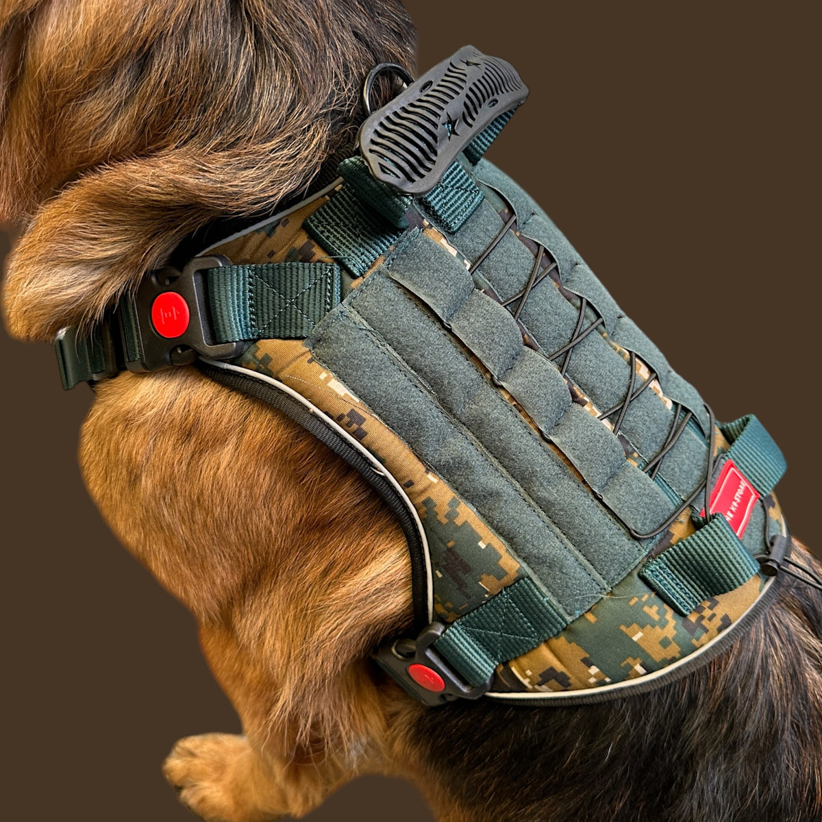 Tactical Dog Harness No Pull | Adjustable Military K9 Vest with Handle, Heavy Duty Pet Harness for Large Medium Dogs, Reflective Training Vest