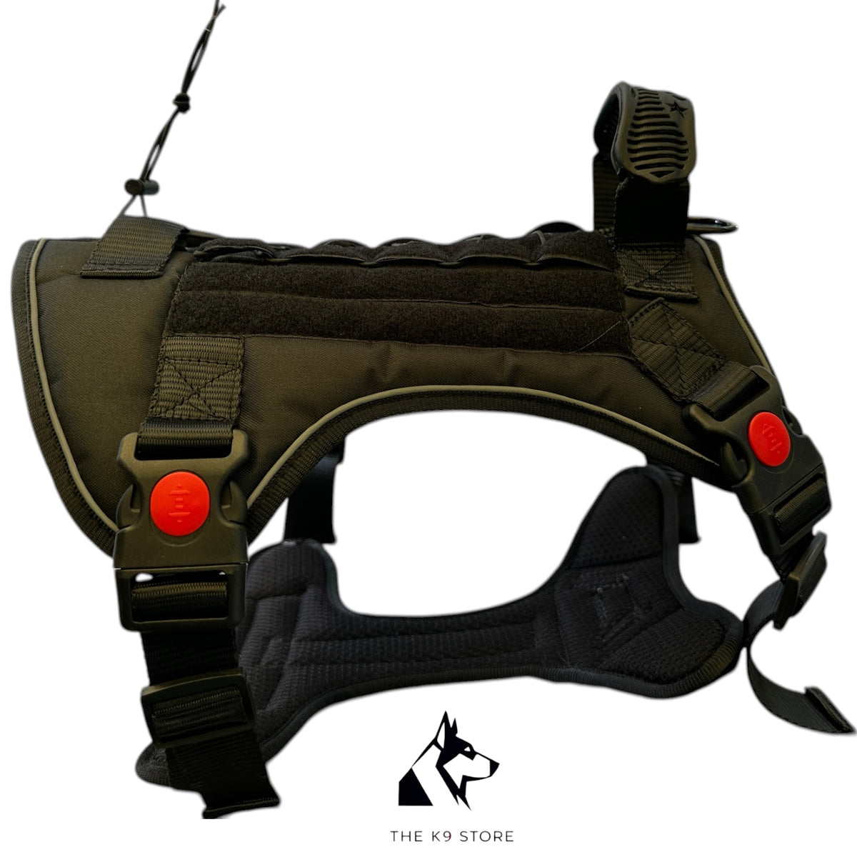 K9 Tactical Dog Harness Heavy Duty Adjustable – No Pull Military Style Pet Harness with Handle, MOLLE System & Reflective Straps (S, M, L, XL)