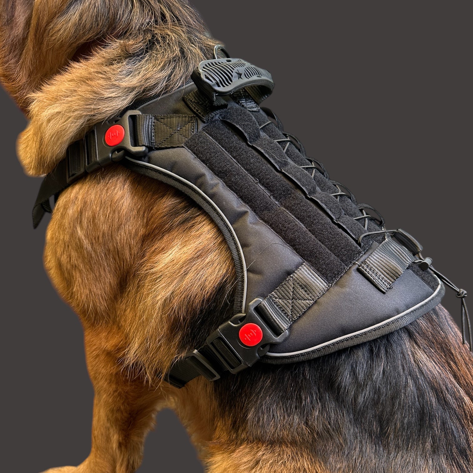 K9 Tactical Dog Harness Heavy Duty Adjustable – No Pull Military Style Pet Harness with Handle, MOLLE System & Reflective Straps (S, M, L, XL)